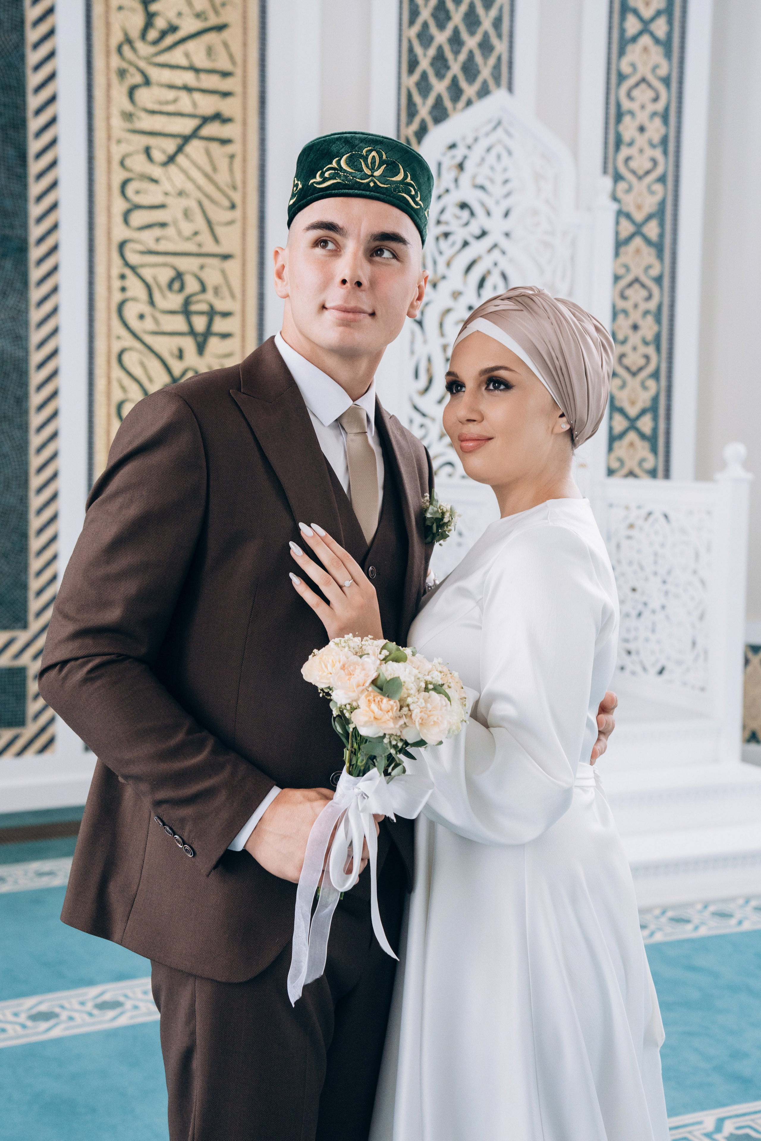 никах в мечети Рауза,  фотосессия в мечети Рауза, фотограф на никах Казань Ranas4you