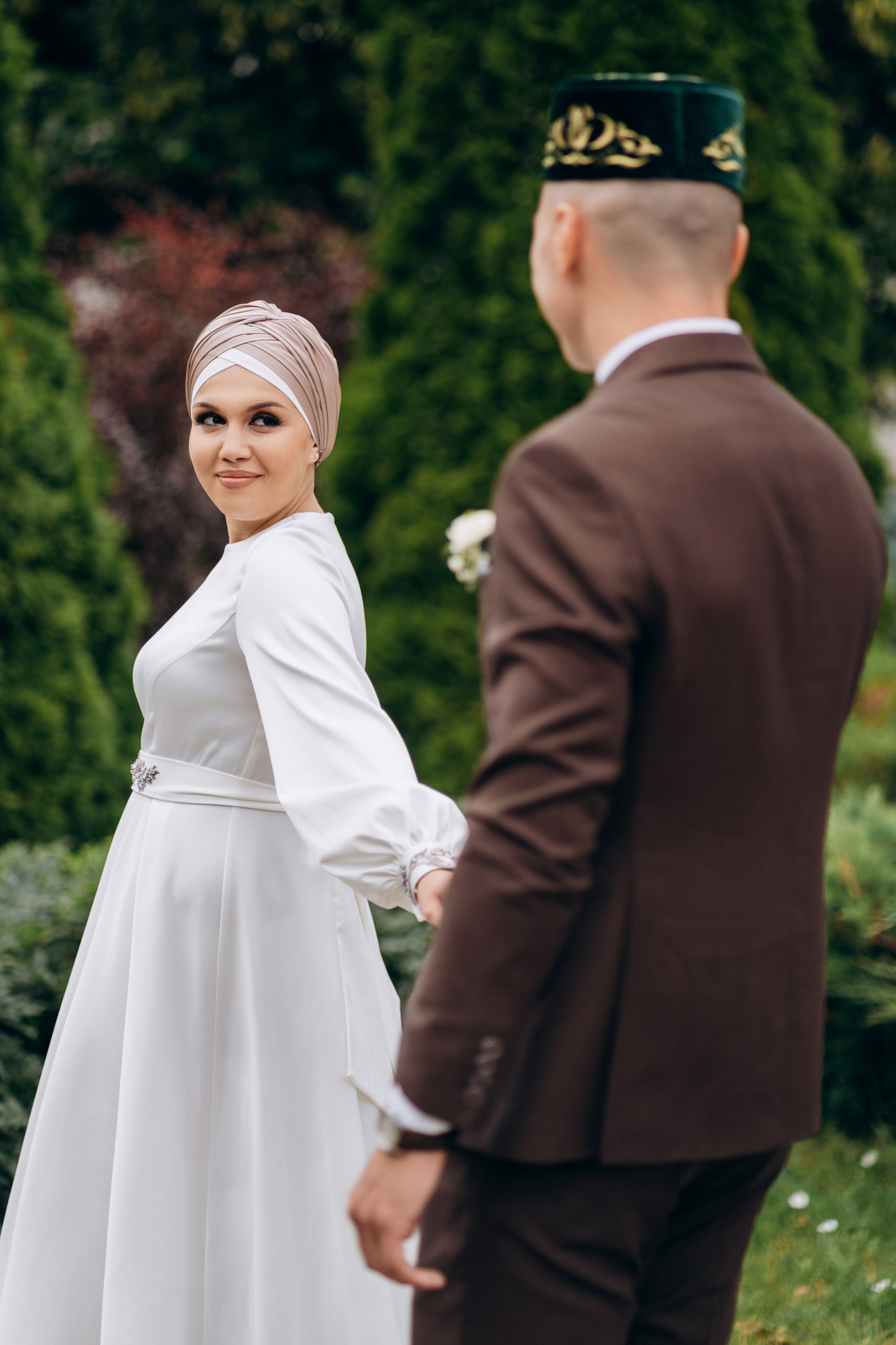 свадебная фотосессия в дворике КФУ, свадебный фотограф Казань