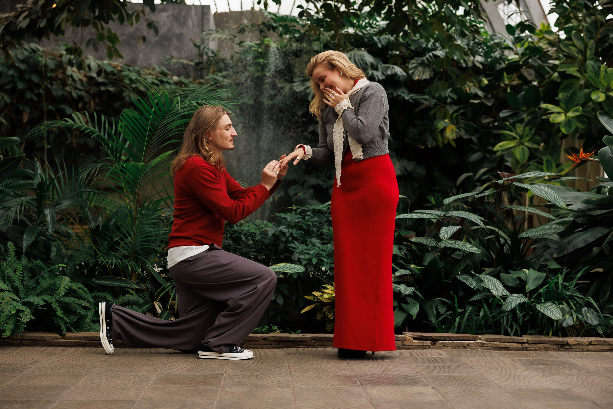 Предложение в оранжерее. Свадебный и семейный фотограф в Москве Красинская Мария