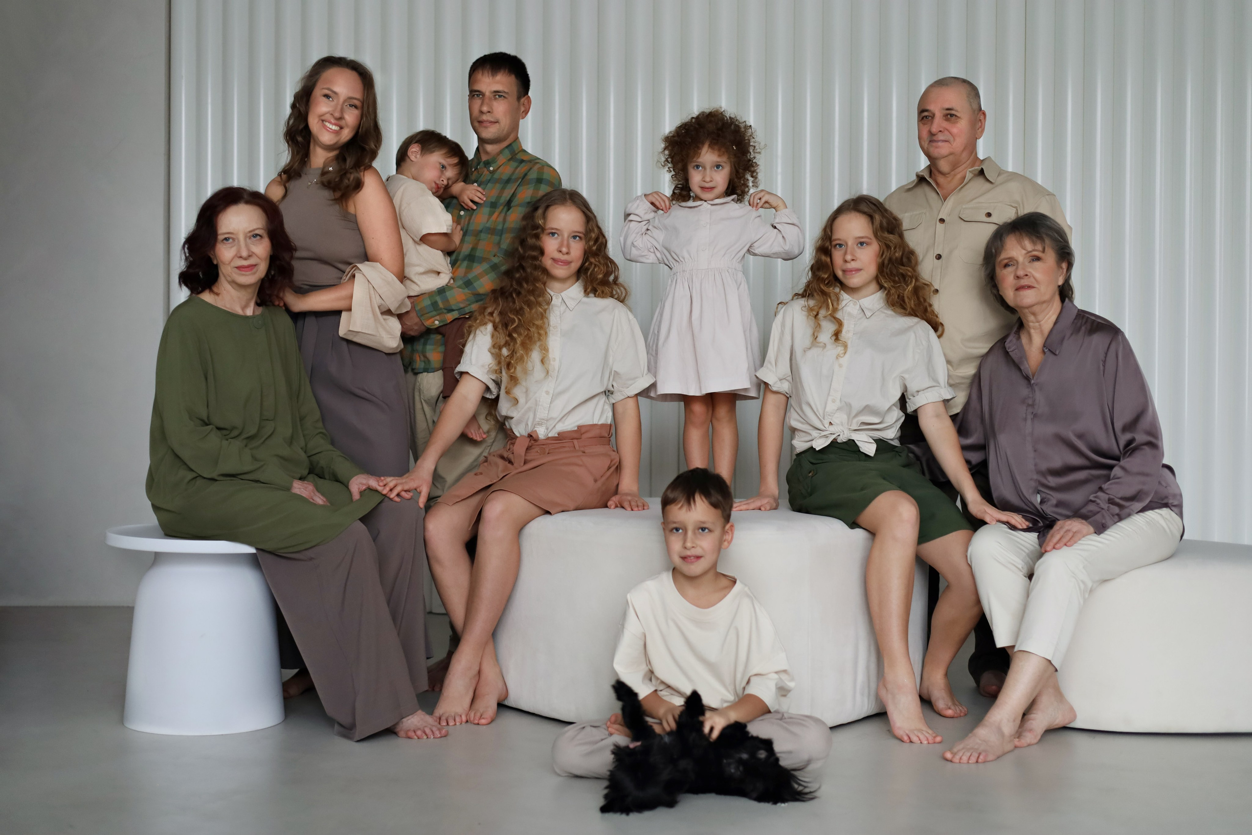 Большая семья (МК Насти Околот). Семейный фотограф в Казани Римма Гатауллина