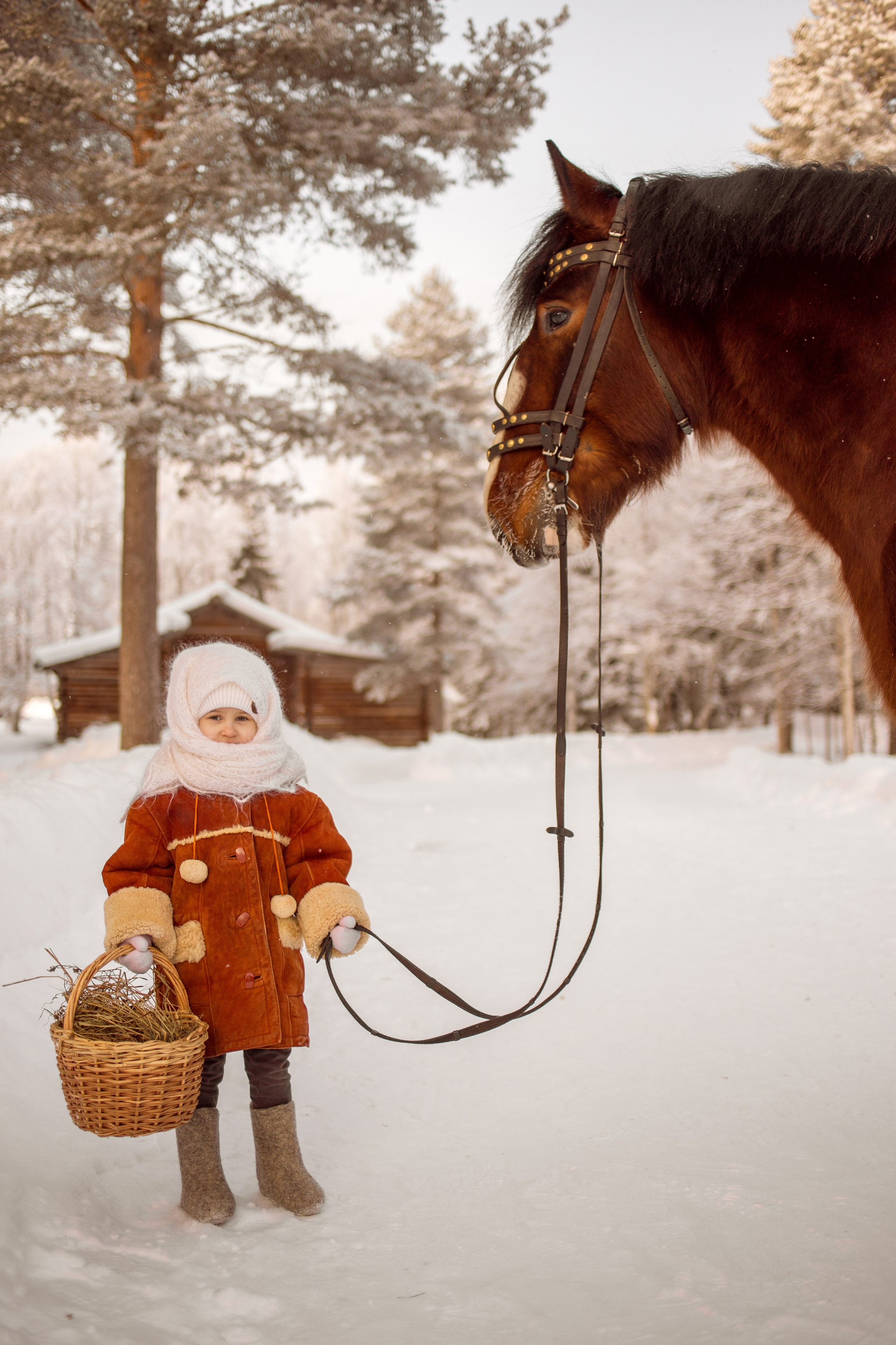 Фотосессия ребенка в русско-народном стиле