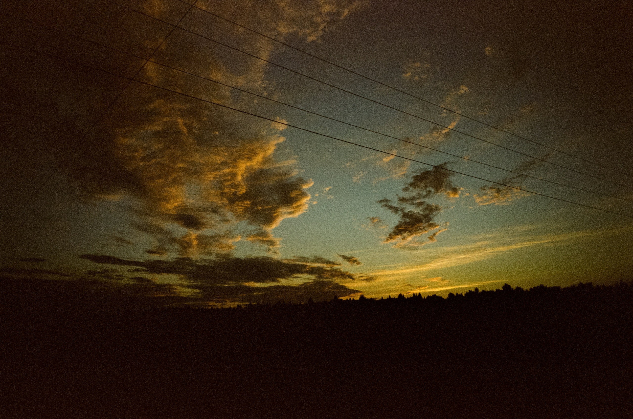 Ricoh MF-1 / Fujifilm X-tra 400 (просрочка) / Закат в Котово