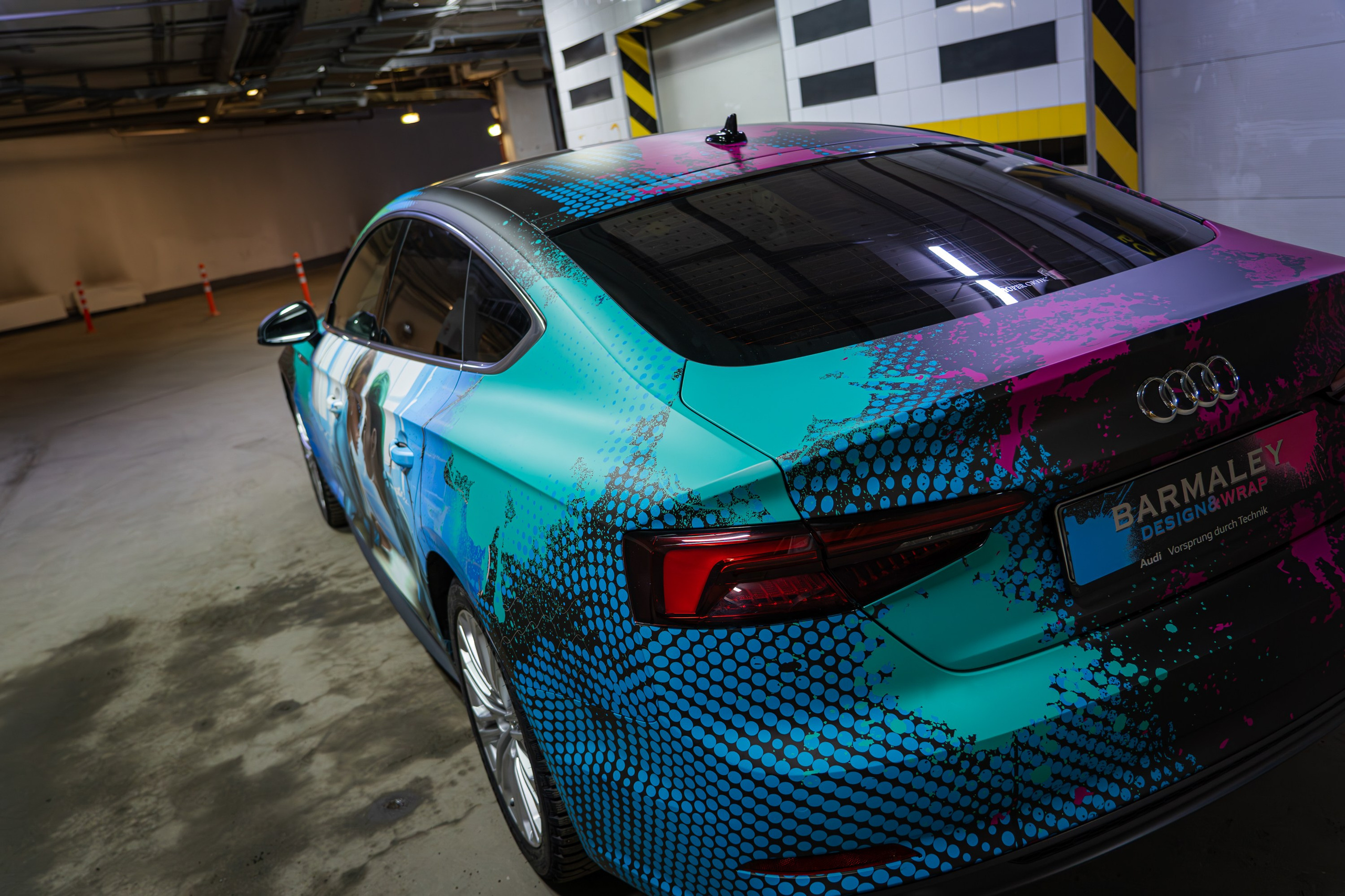 Винилография на Audi A5. Студия дизайна и оклейки авто Barmaley Design