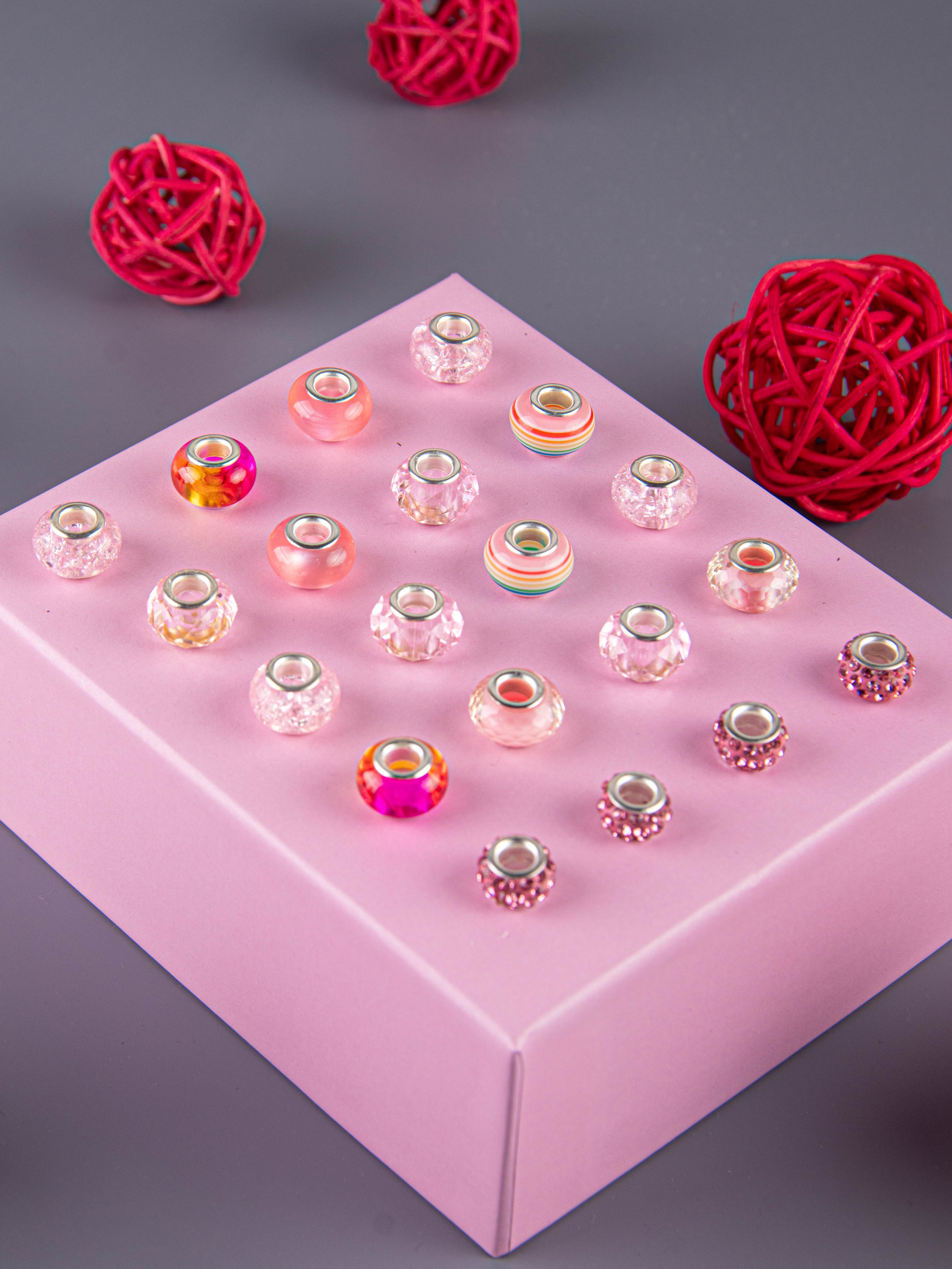 Наборы по созданию браслетов (розовый). «Матрица»