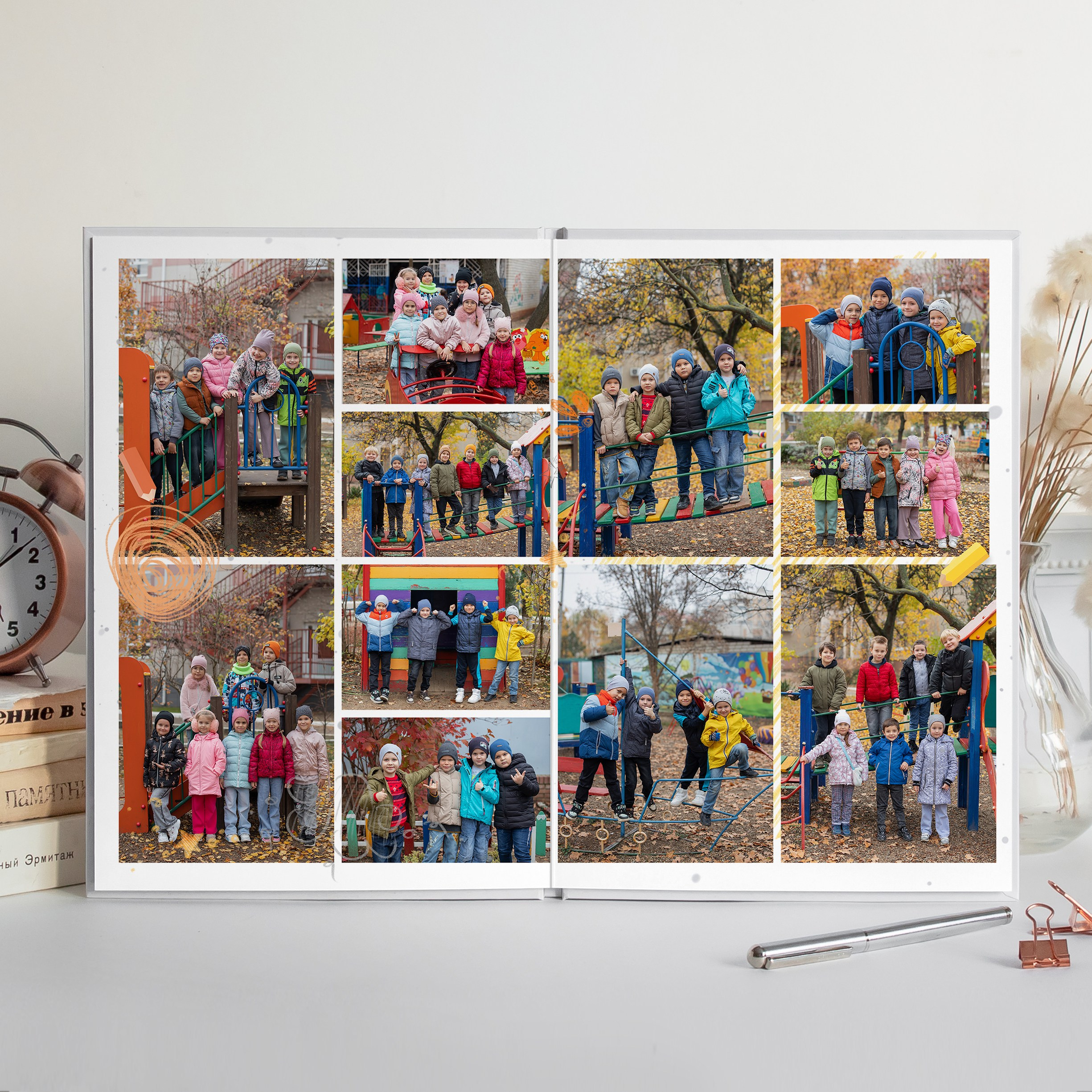 Альбом детский сад (5 разворотов). ФОТОГРАФ ВЫПУСКНЫХ АЛЬБОМОВ в Краснодаре Ворчик Татьяна