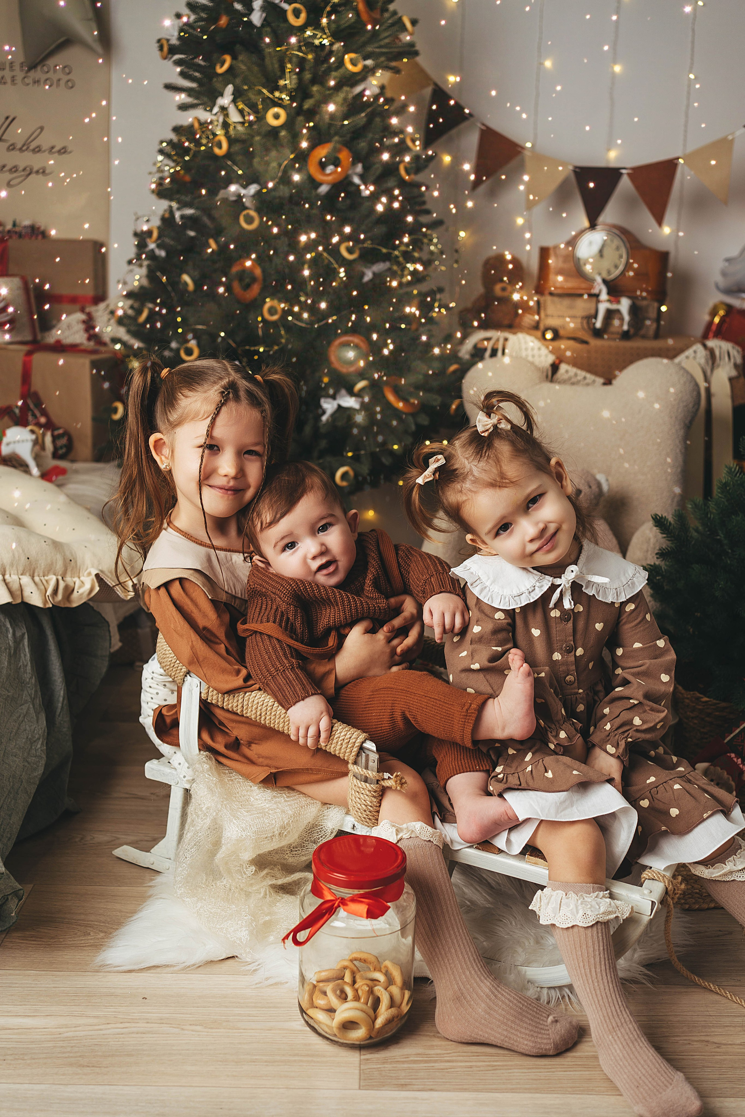 Новогодний фотопроект для малышей 2026. Семейный и детский фотограф новорожденных Ульяновск