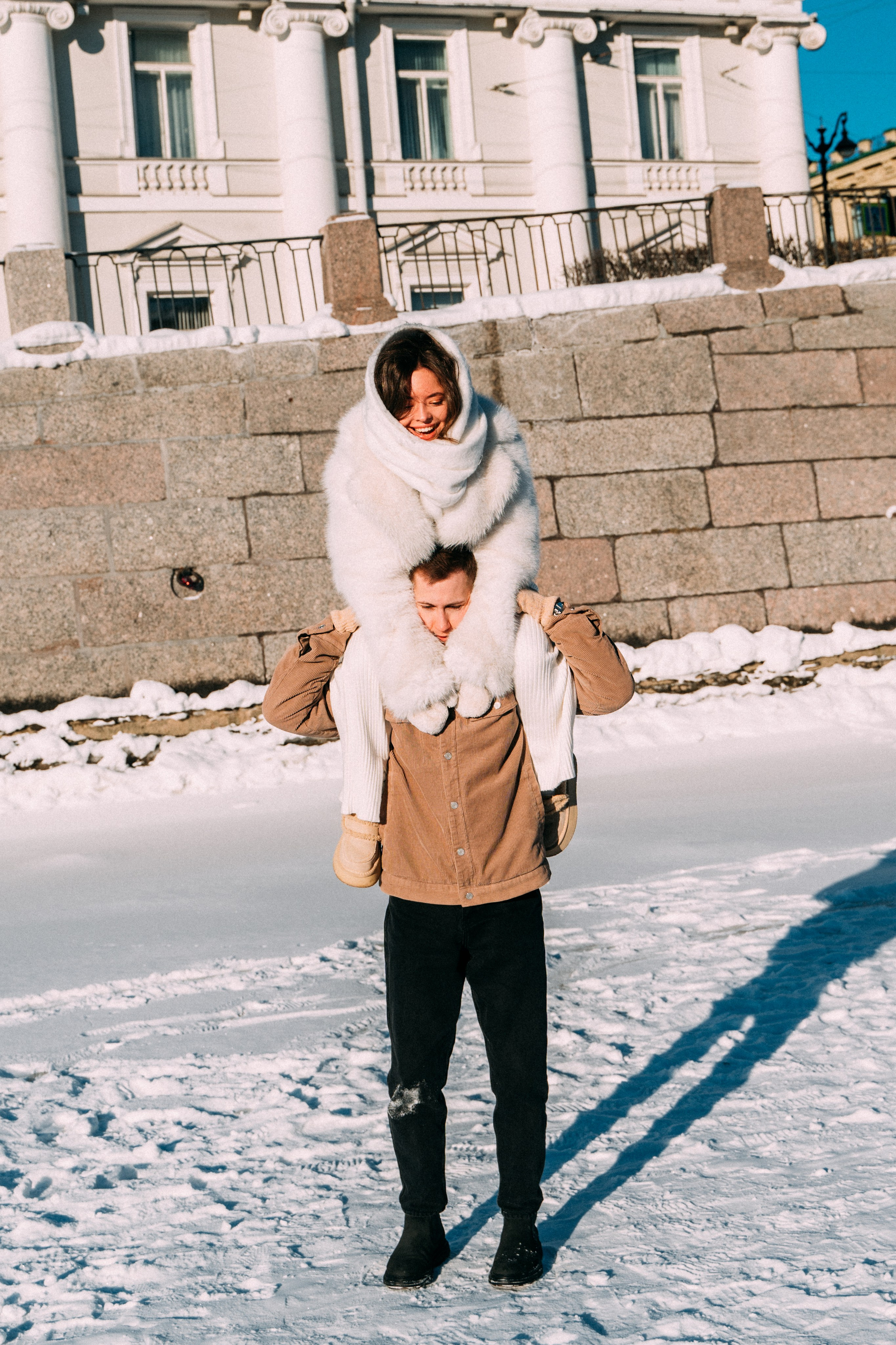 Лавстори на льду по рекам и каналам Санкт-Петербурга