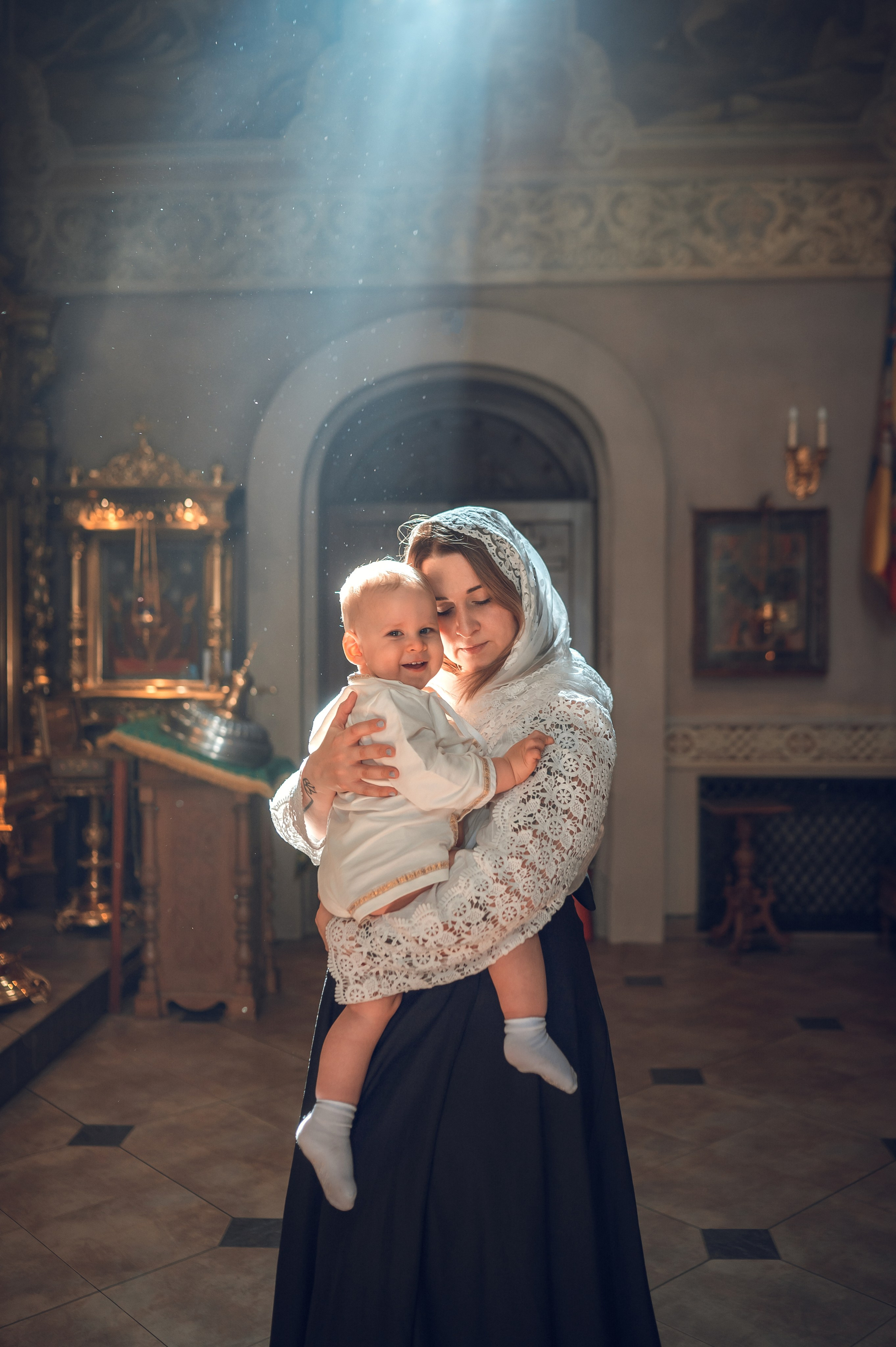 Уара крещение Лазоря Ярослава. Фотограф Алёна Мил