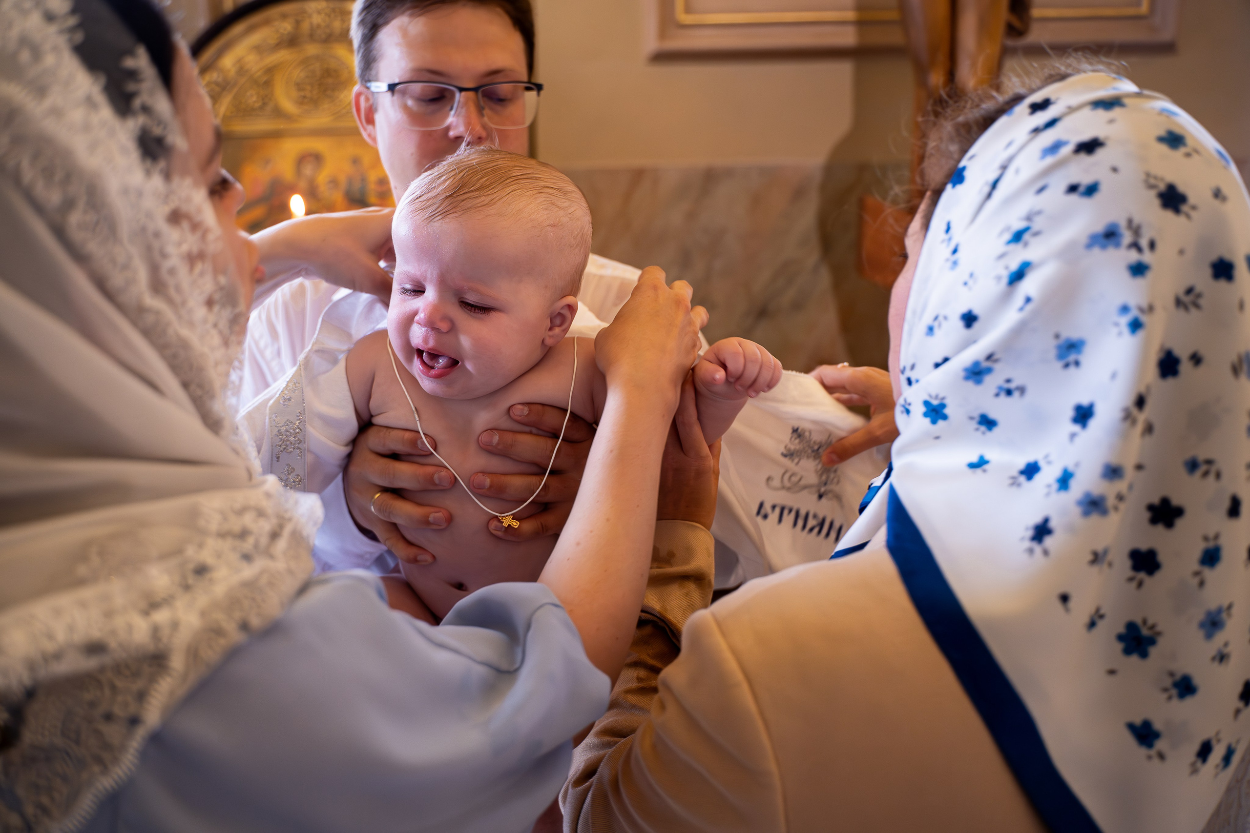 Крещение Никиты. Фотограф на роды Москва Ольга Летучева