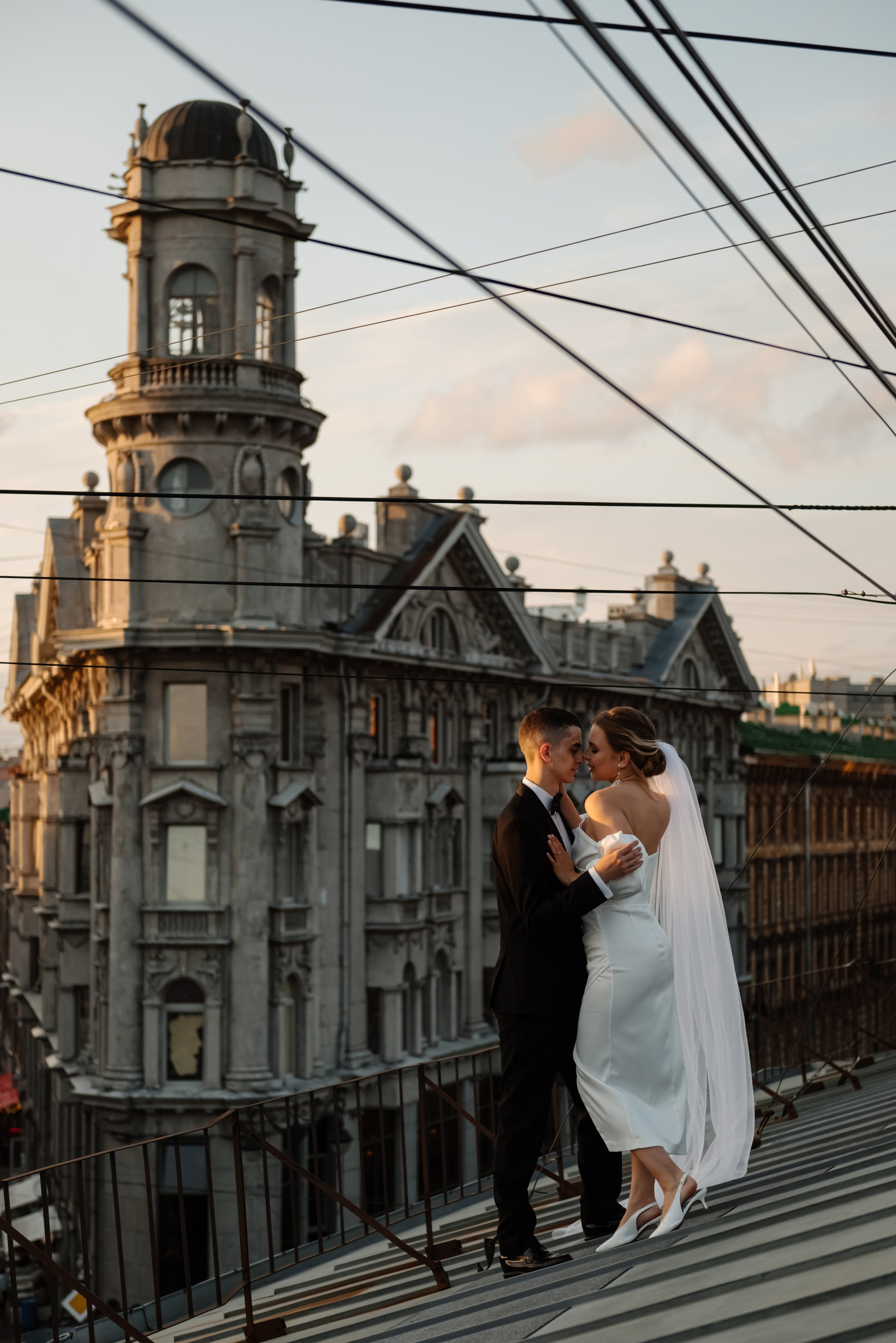 Любовь на крыше. Свадебный и сеейный фотограф в Санкт-Петербурге Елена Худякова
