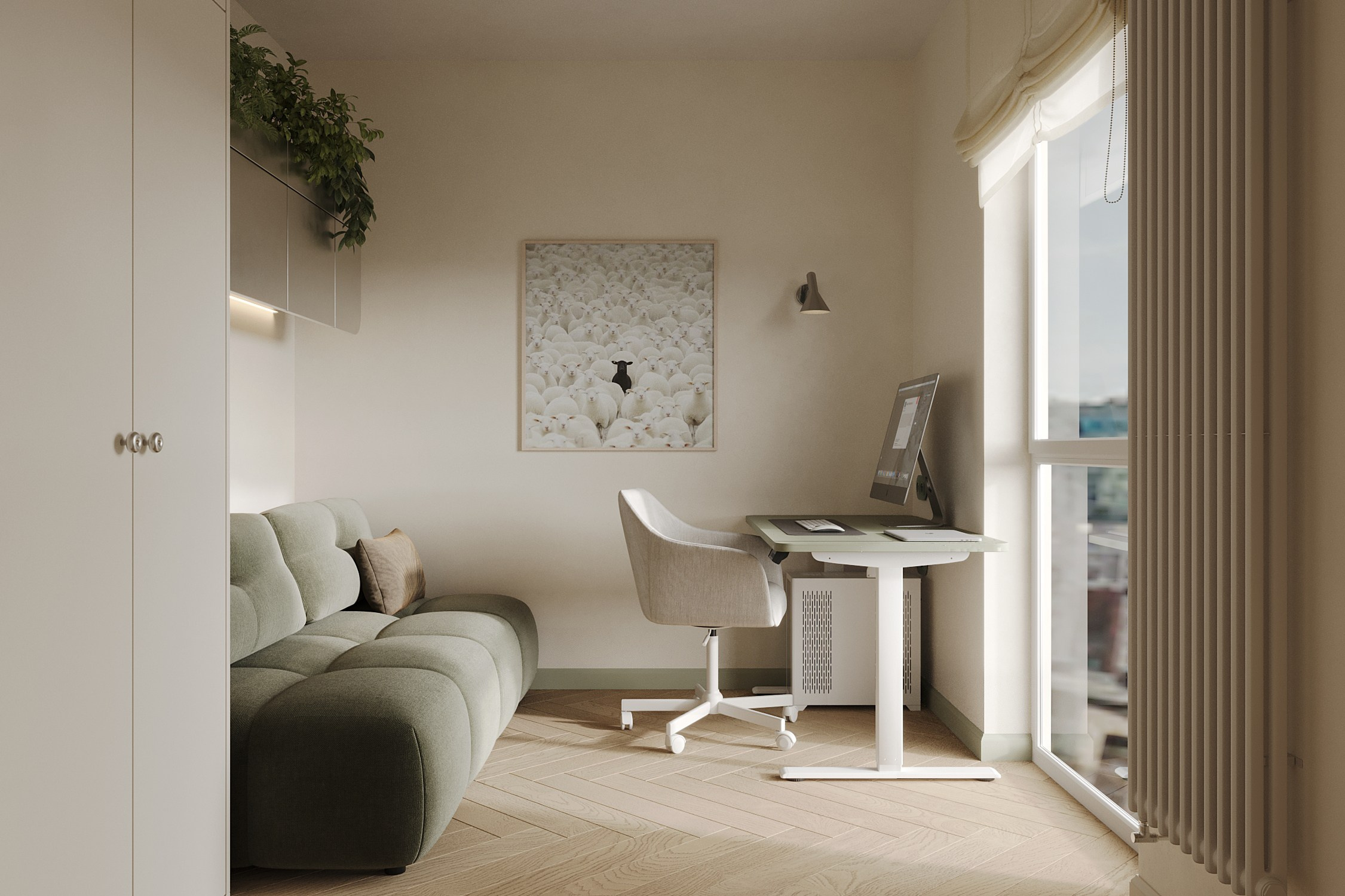 Сливочное небо. MIRRO STUDIO Дизайн интерьера и реализация под ключ Варшава