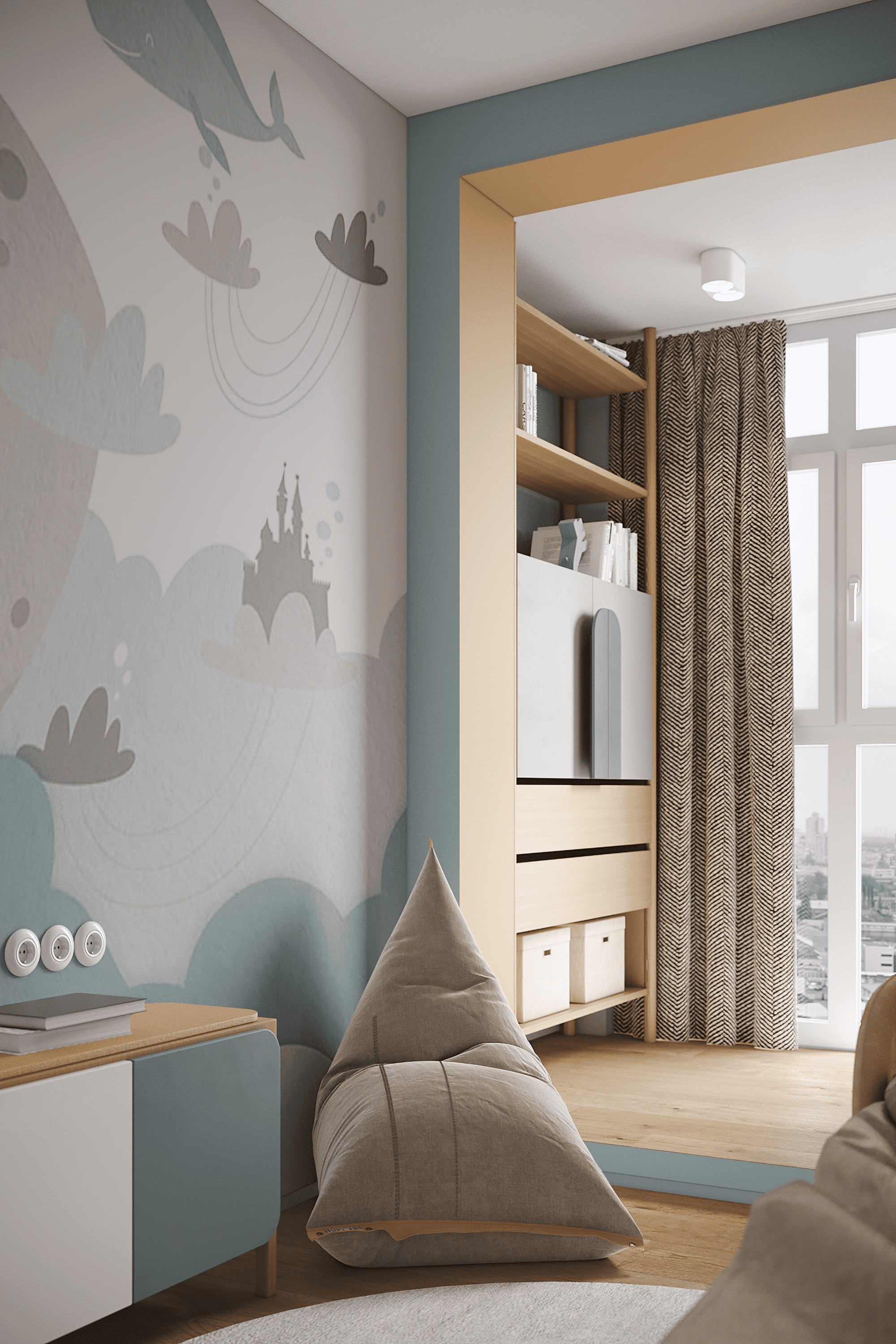 Голубое небо. MIRRO STUDIO Дизайн интерьера и реализация под ключ Варшава