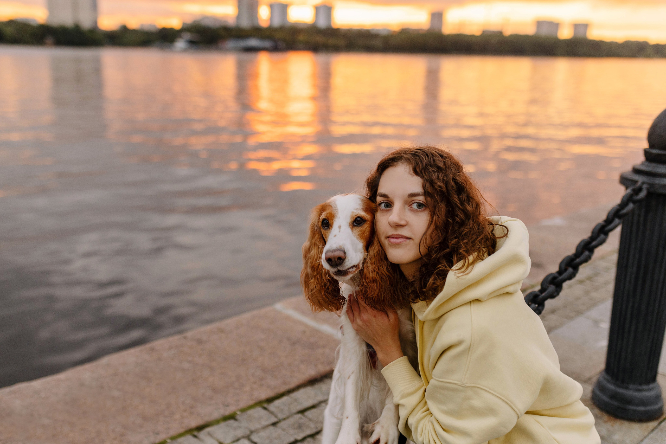 Москва / Мария и спаниель Вега. Фотограф Кузина Вера