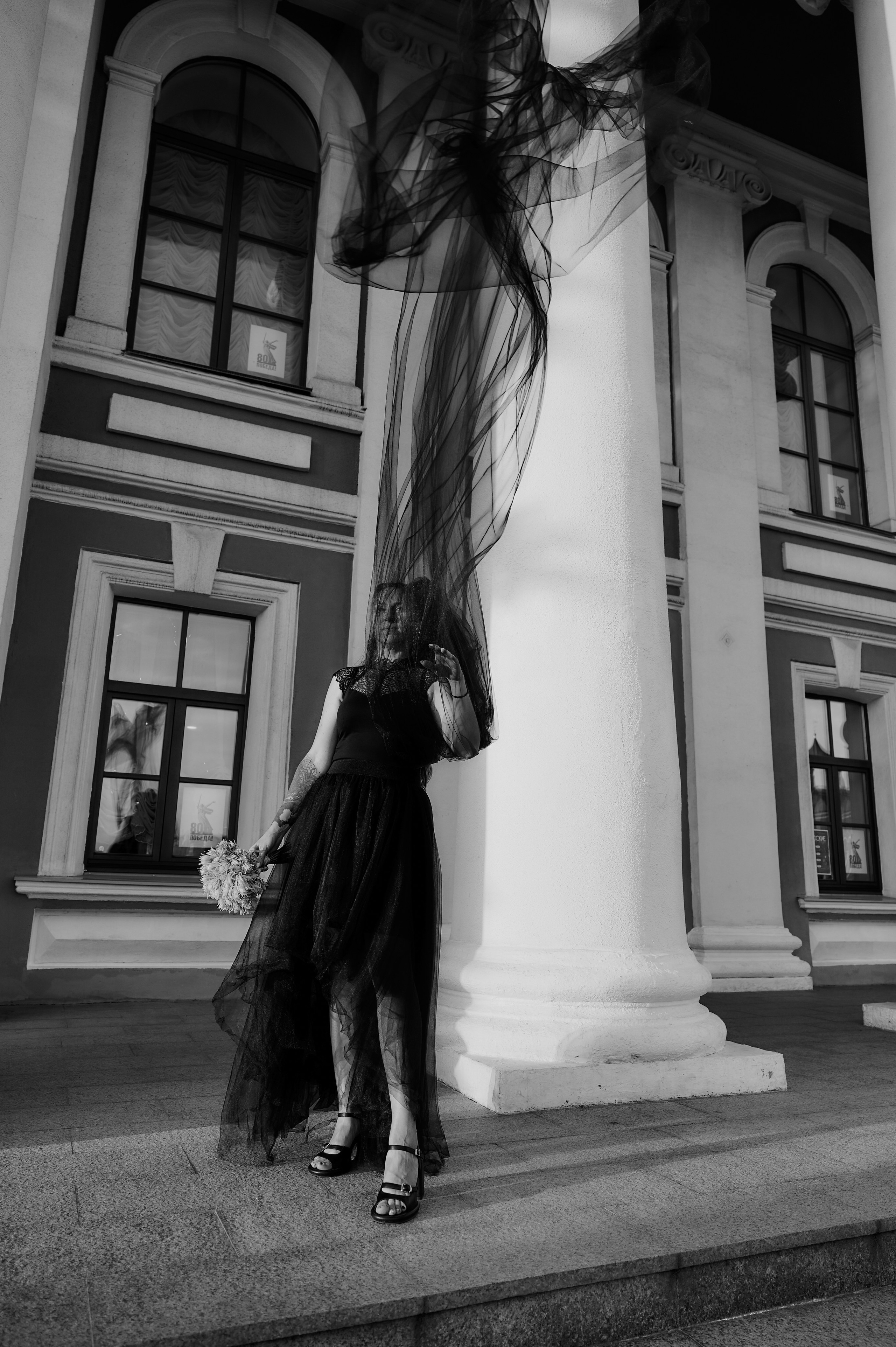 Свадебная фотосессия в Туле в черном. Свадебный фотограф в Туле Никита Беляев