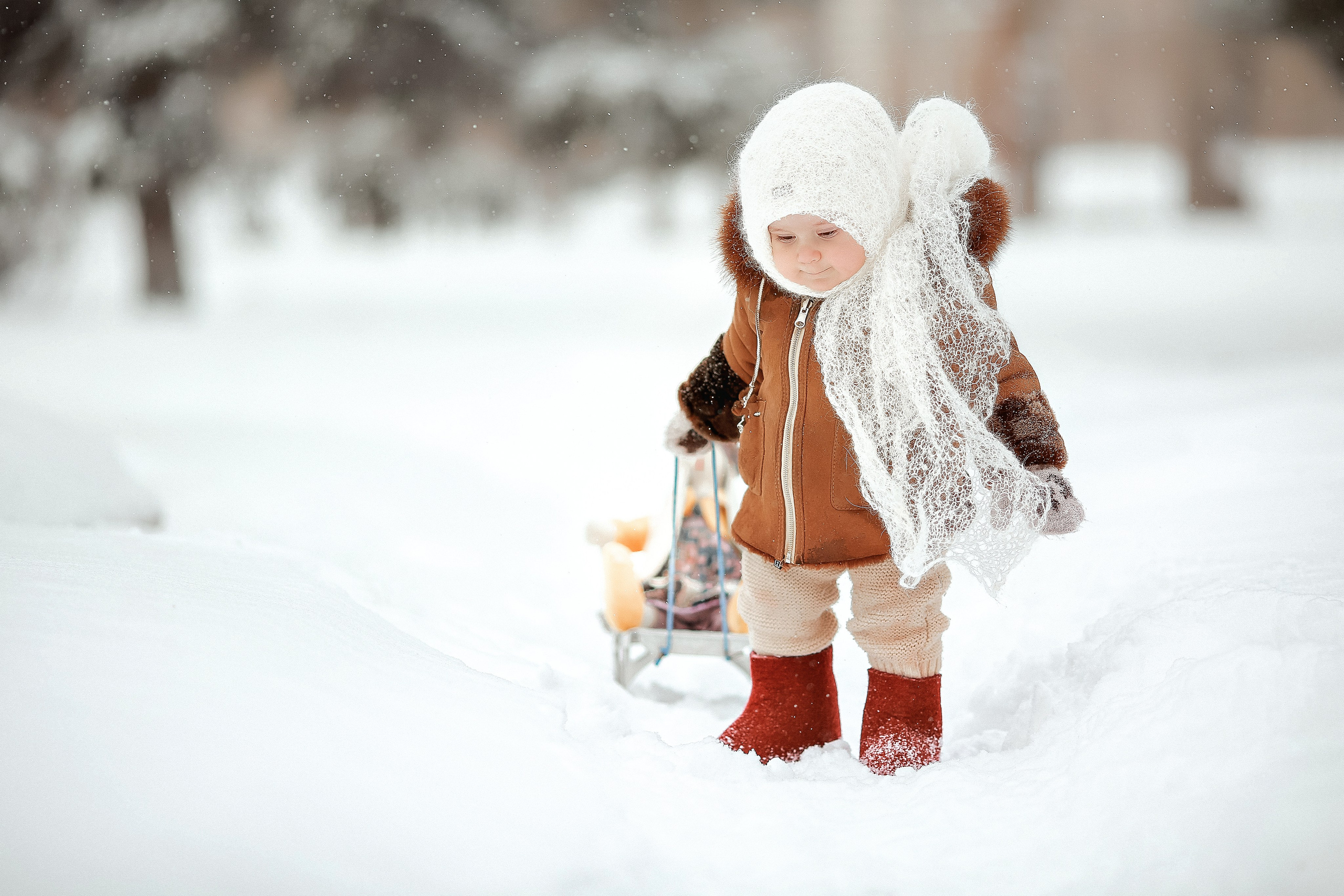 Белоснежная зима. Семейный фотограф в Новосибирске Екатерина Сафронова