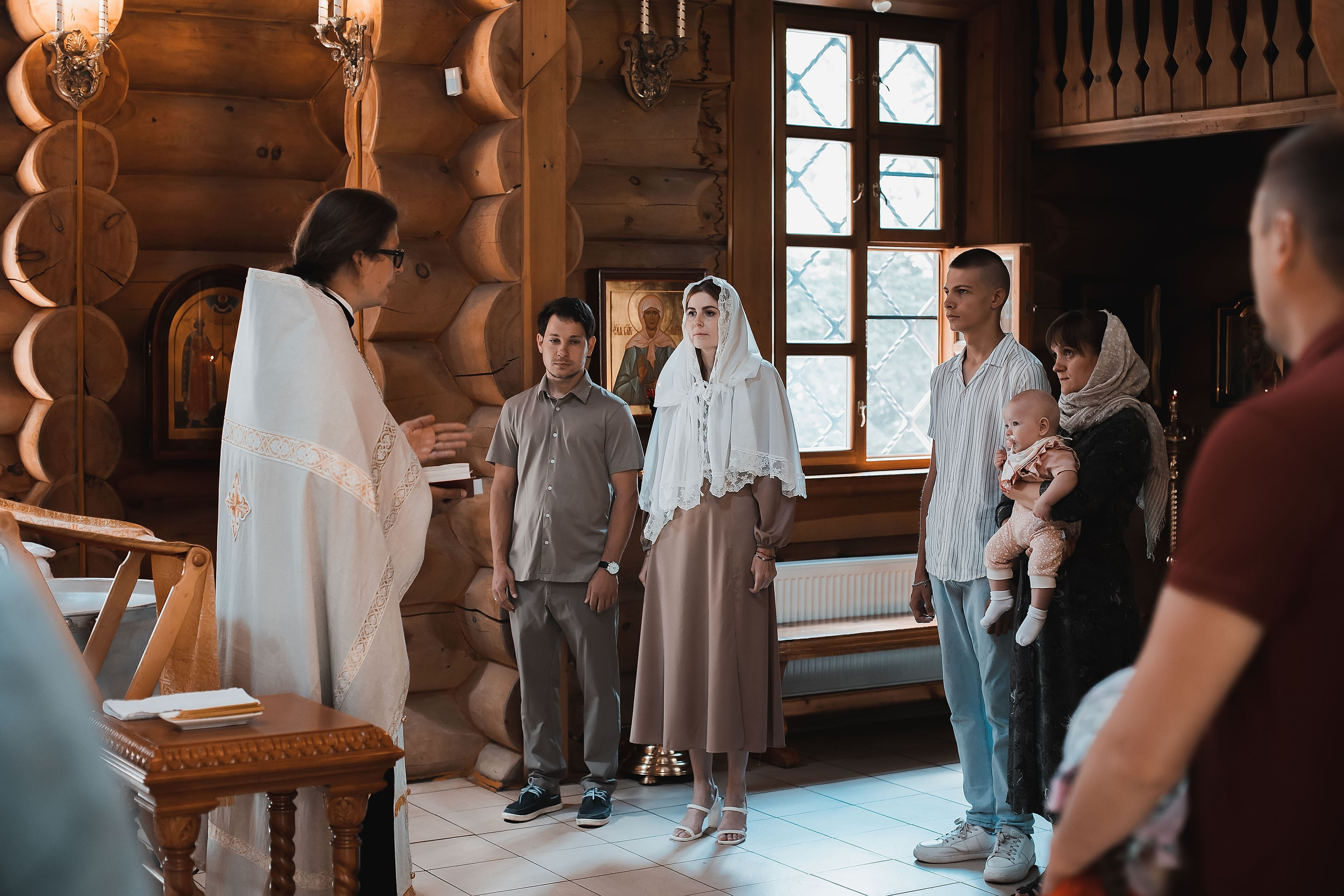 Крещение Ксении. Семейный, индивидуальный фотограф в Москве Ангели Марина