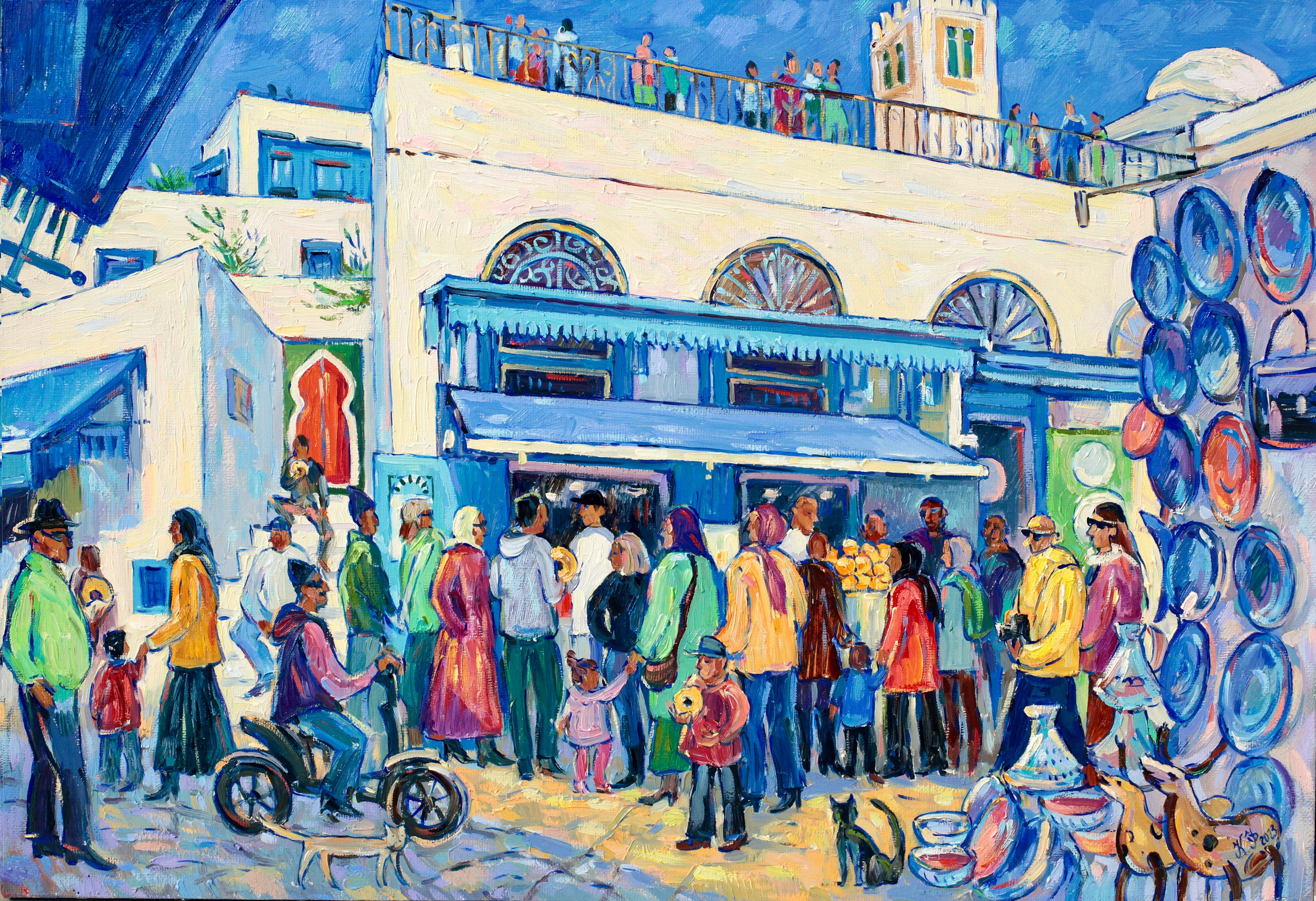 Queue for bambalouni doughnuts