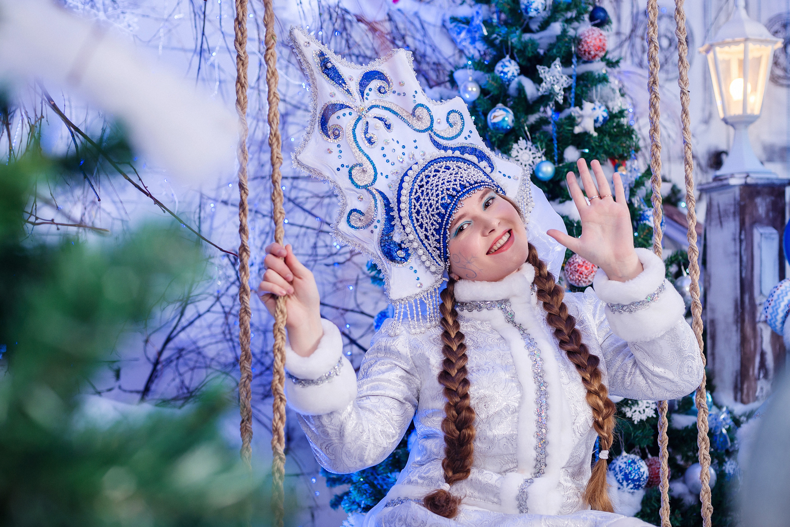 Дед Мороз и Снегурочка. Анимация Натальи Старостининой. Фотограф Опыт Качество Скорость Горный Алтай Барнаул