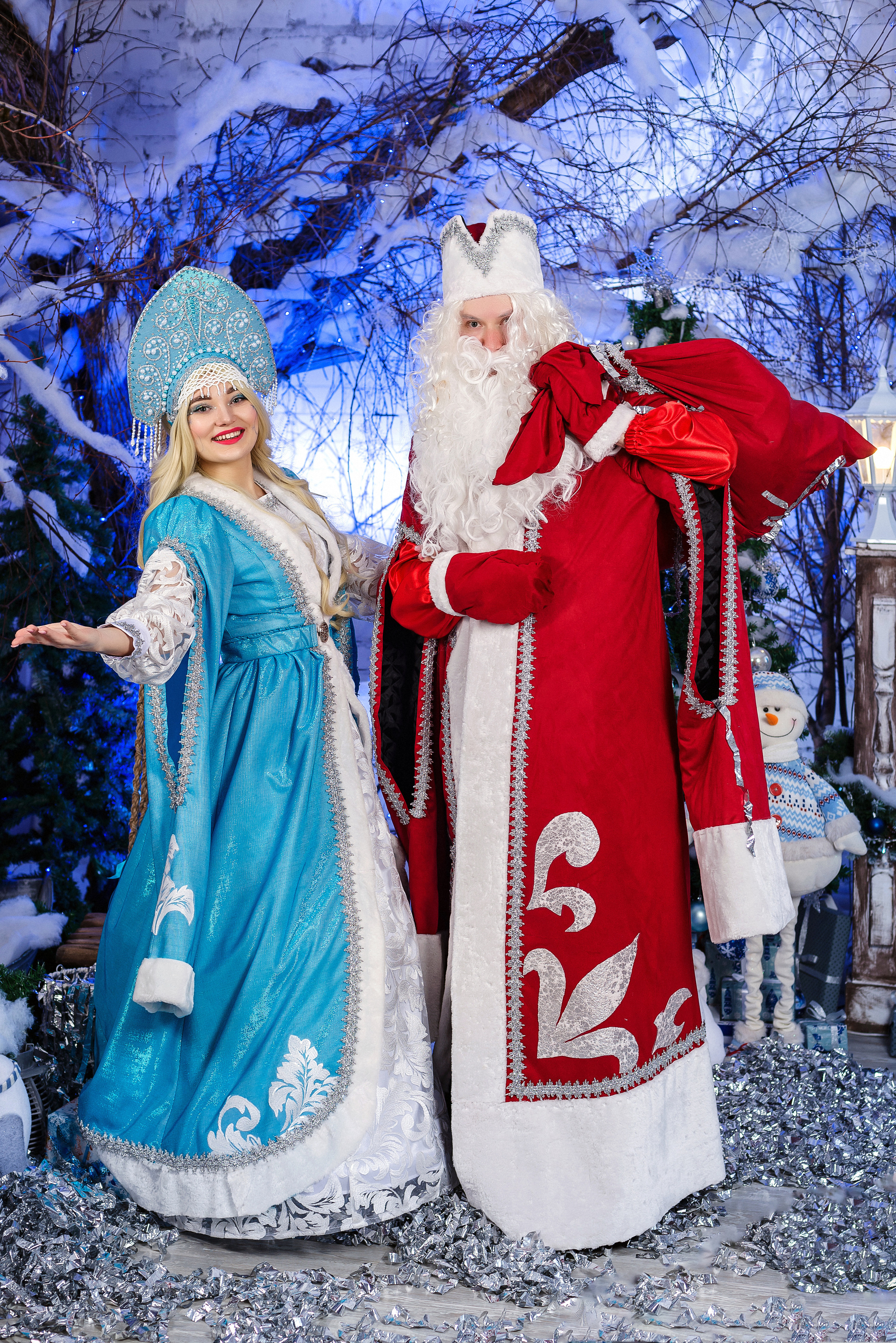 Дед Мороз и Снегурочка. Анимация Натальи Старостининой. Фотограф Опыт Качество Скорость Горный Алтай Барнаул