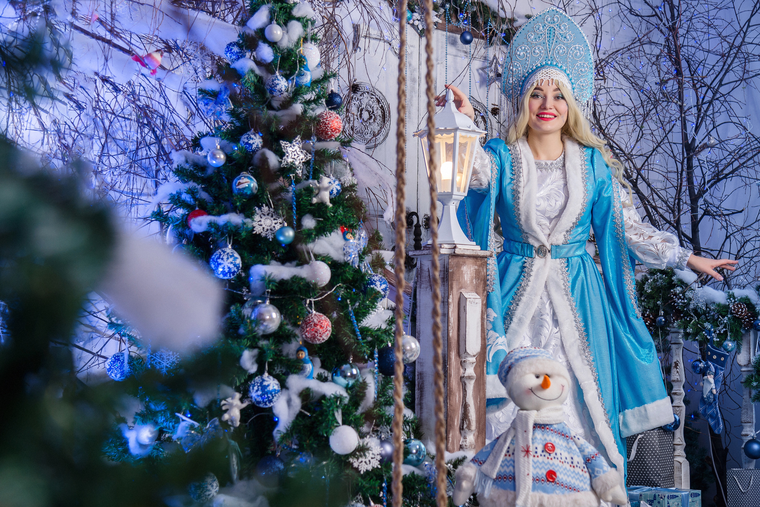 Дед Мороз и Снегурочка. Анимация Натальи Старостининой. Фотограф Опыт Качество Скорость Горный Алтай Барнаул