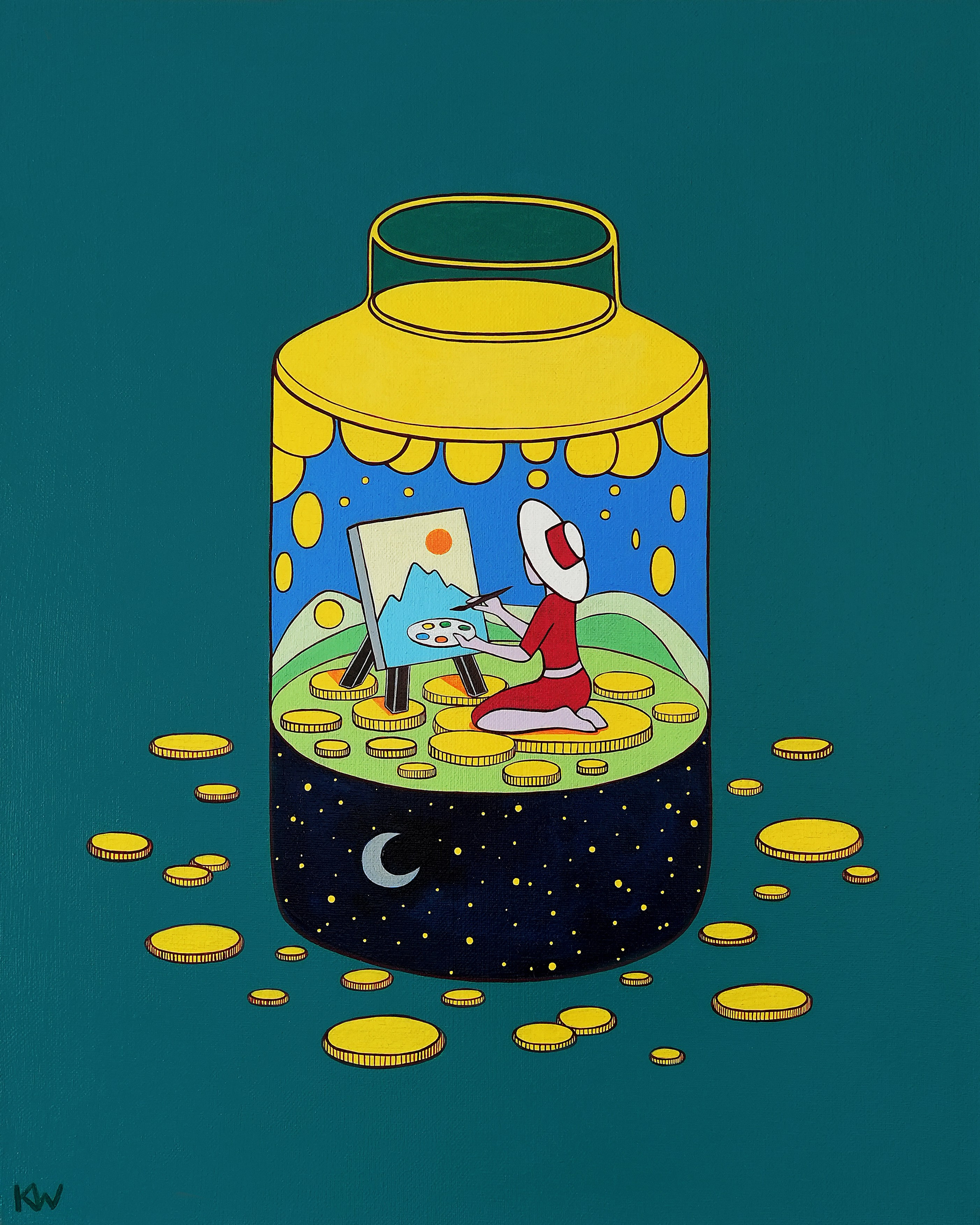 Серия авторских картин «Золото». Художник Katya Warped г. Чебоксары