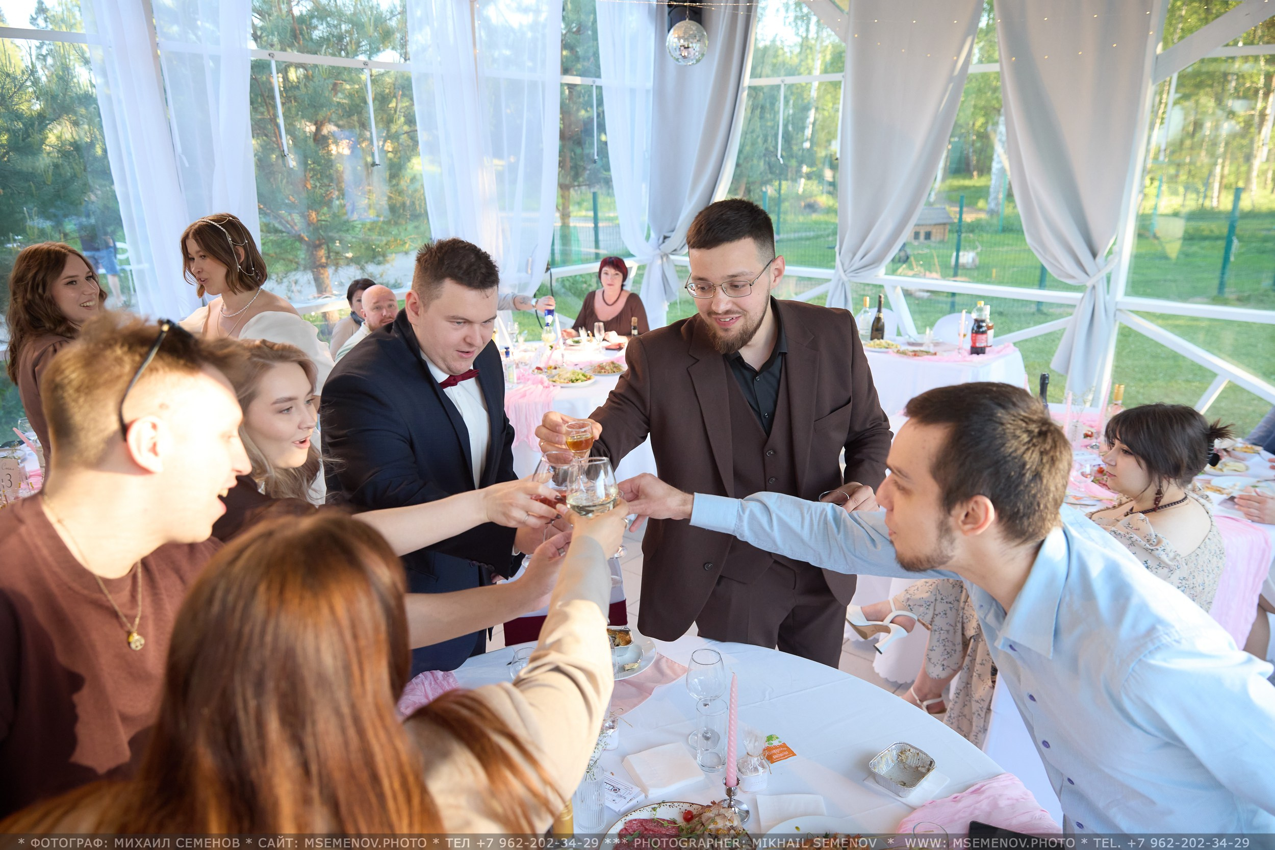 Свадьба Анастасии и Даниила. Photographer for business Mikhail Semenov. Aqua photo studio, photo school