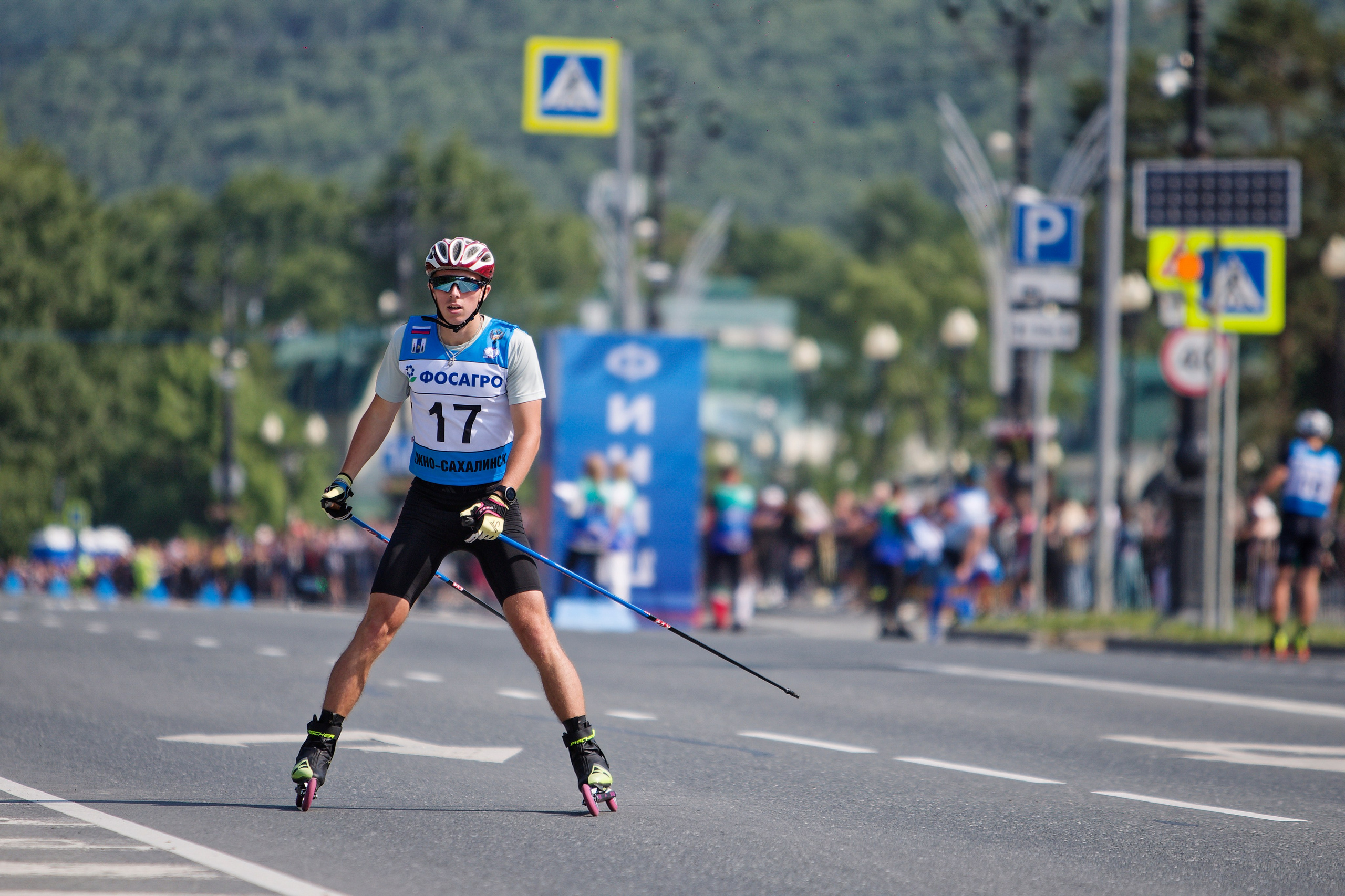 II этап Кубка России по лыжероллерам. Кутузов Евгений Фотограф в Южно-Сахалинске