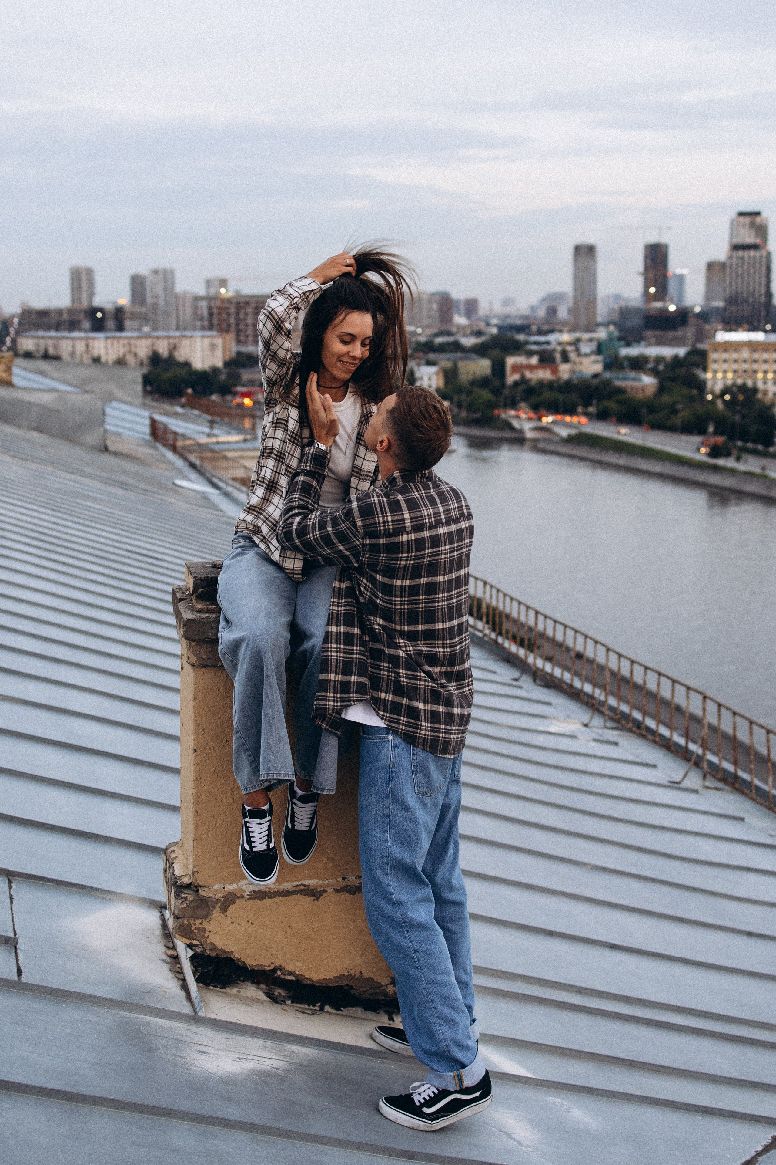 Виолетта и Макс на крыше. Семейный фотограф в Москве Марина Петра