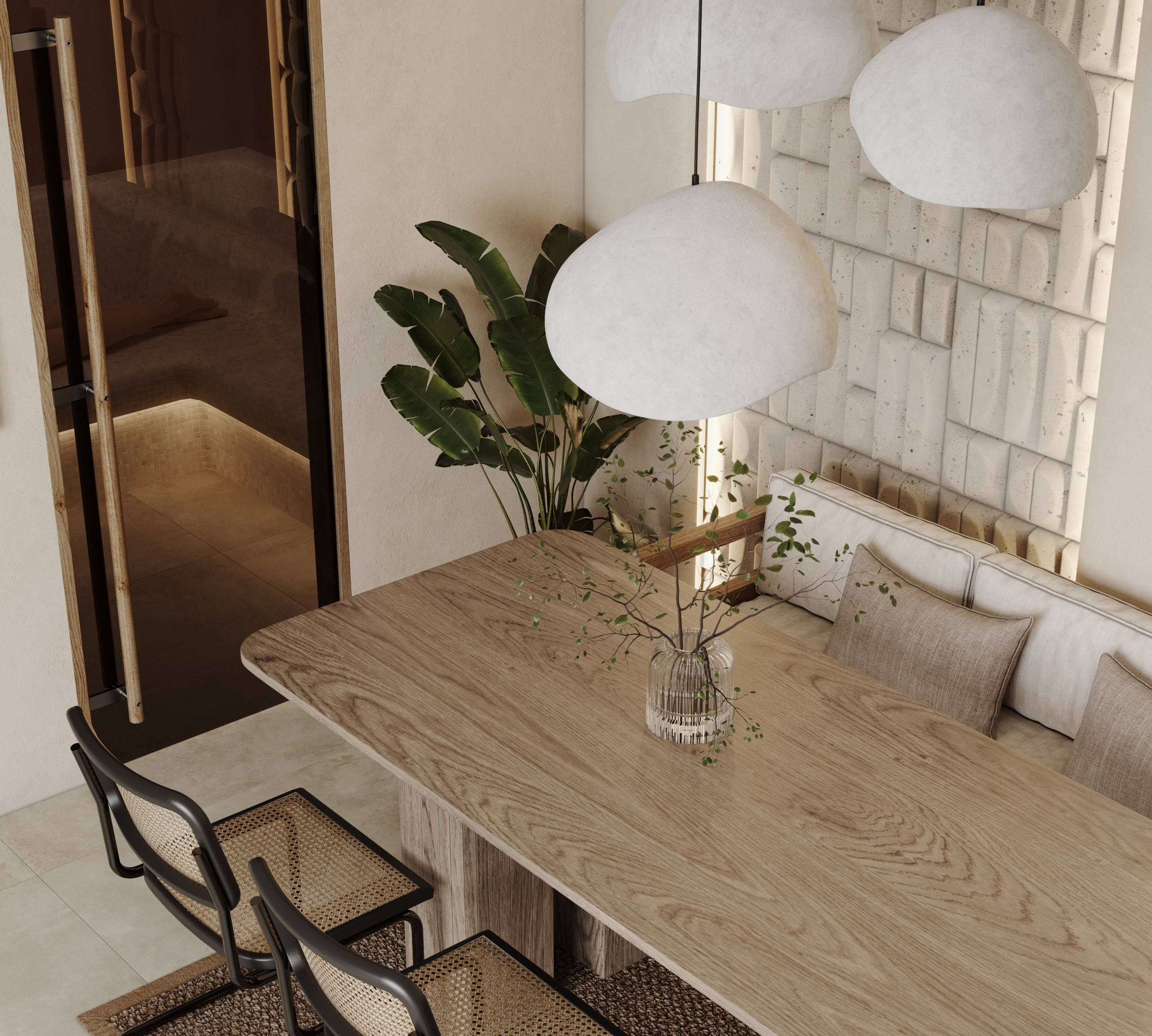 Визуализация дом 50 м². Интерьерная 3D Визуализация