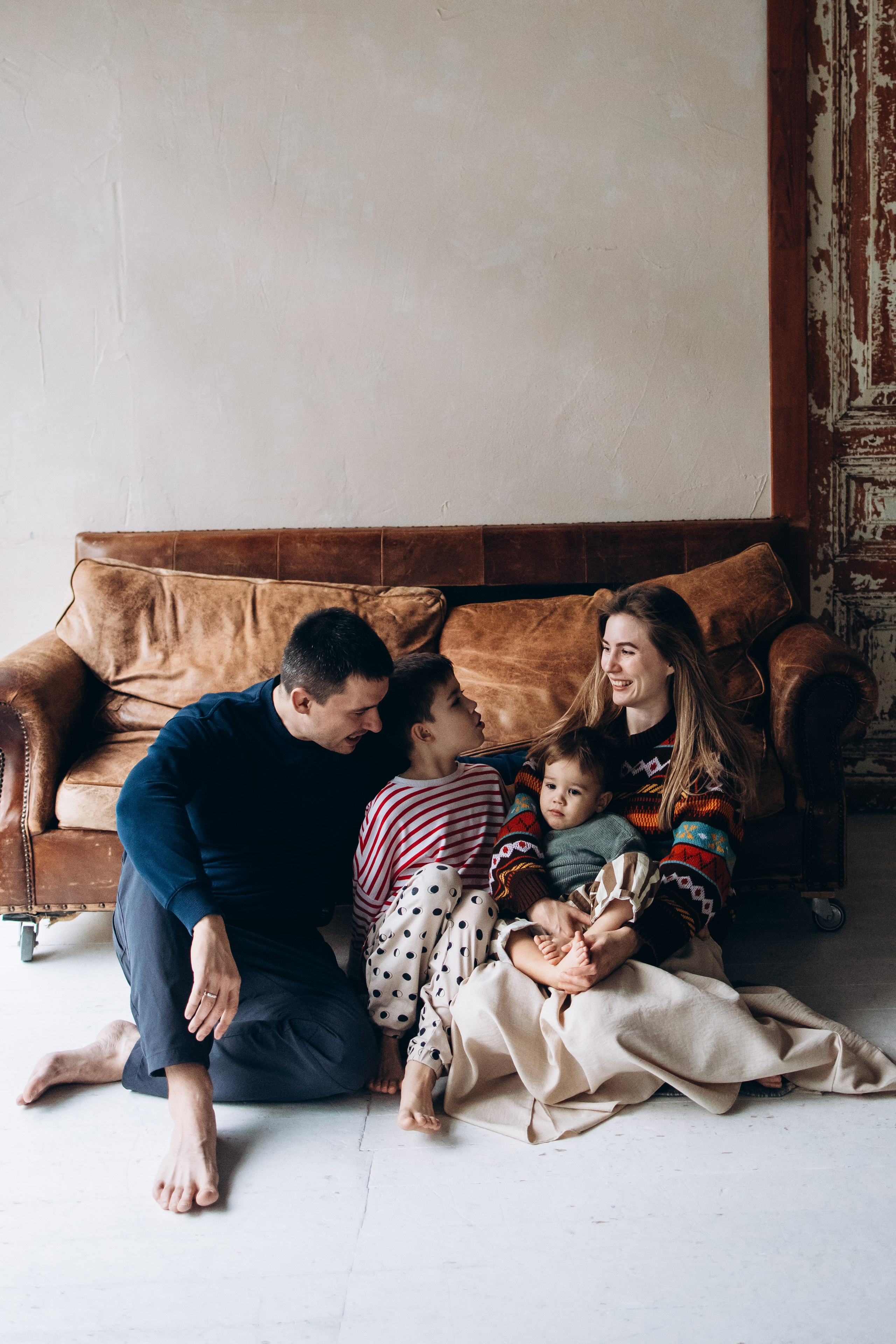 Оля, Андрей, Даня и Паша. Семейный фотограф в Москве Марина Петра