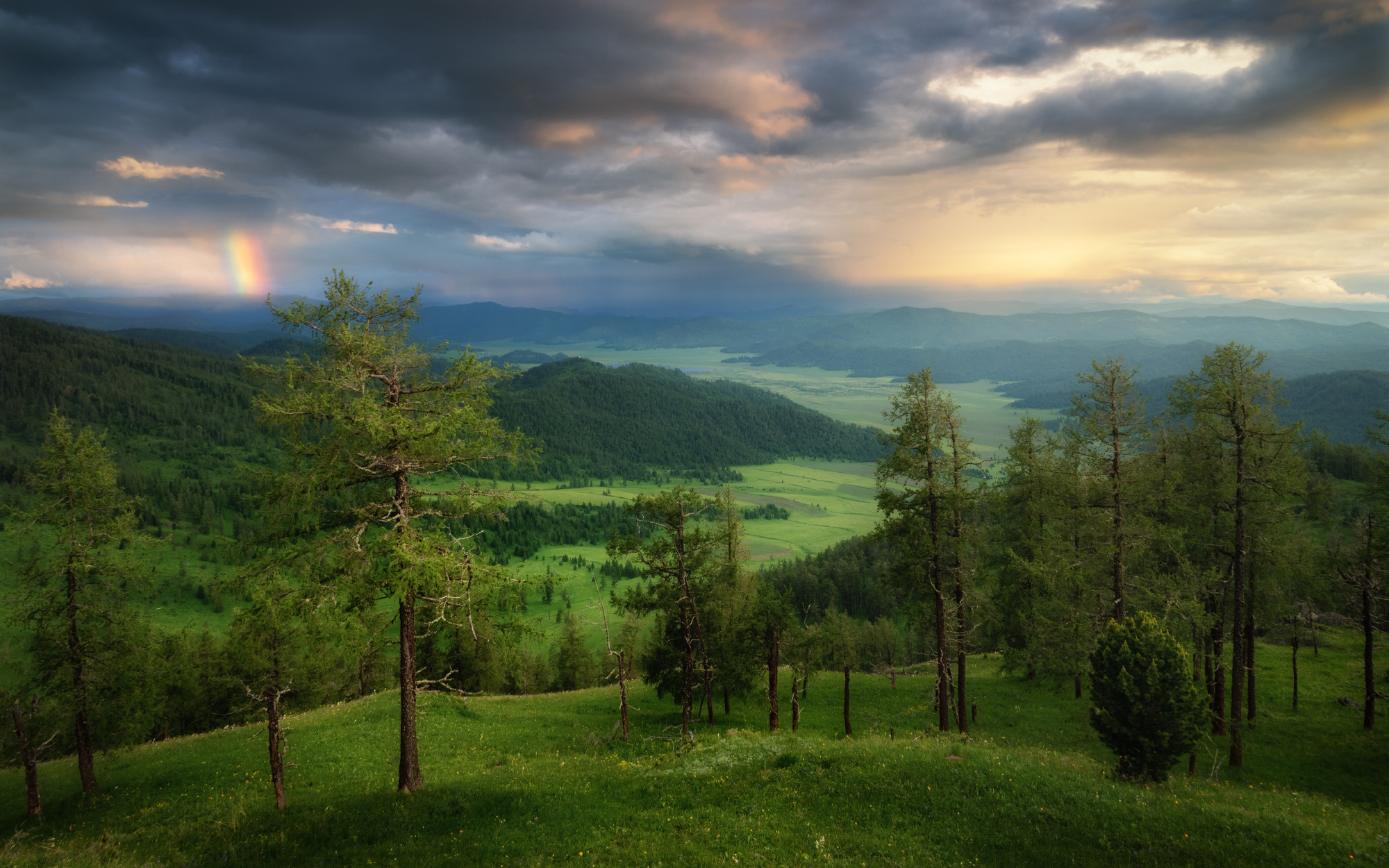 Небесная драма. Теньгинской степь, Онгудайский район, 26 июня 2021