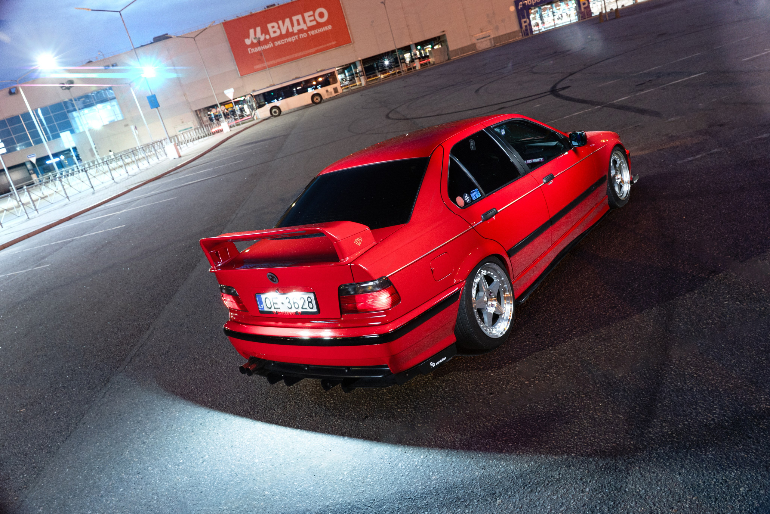 BMW E36 RED LADY. Автомобильный фотограф в Санкт Петербурге. Евгений Коновалов