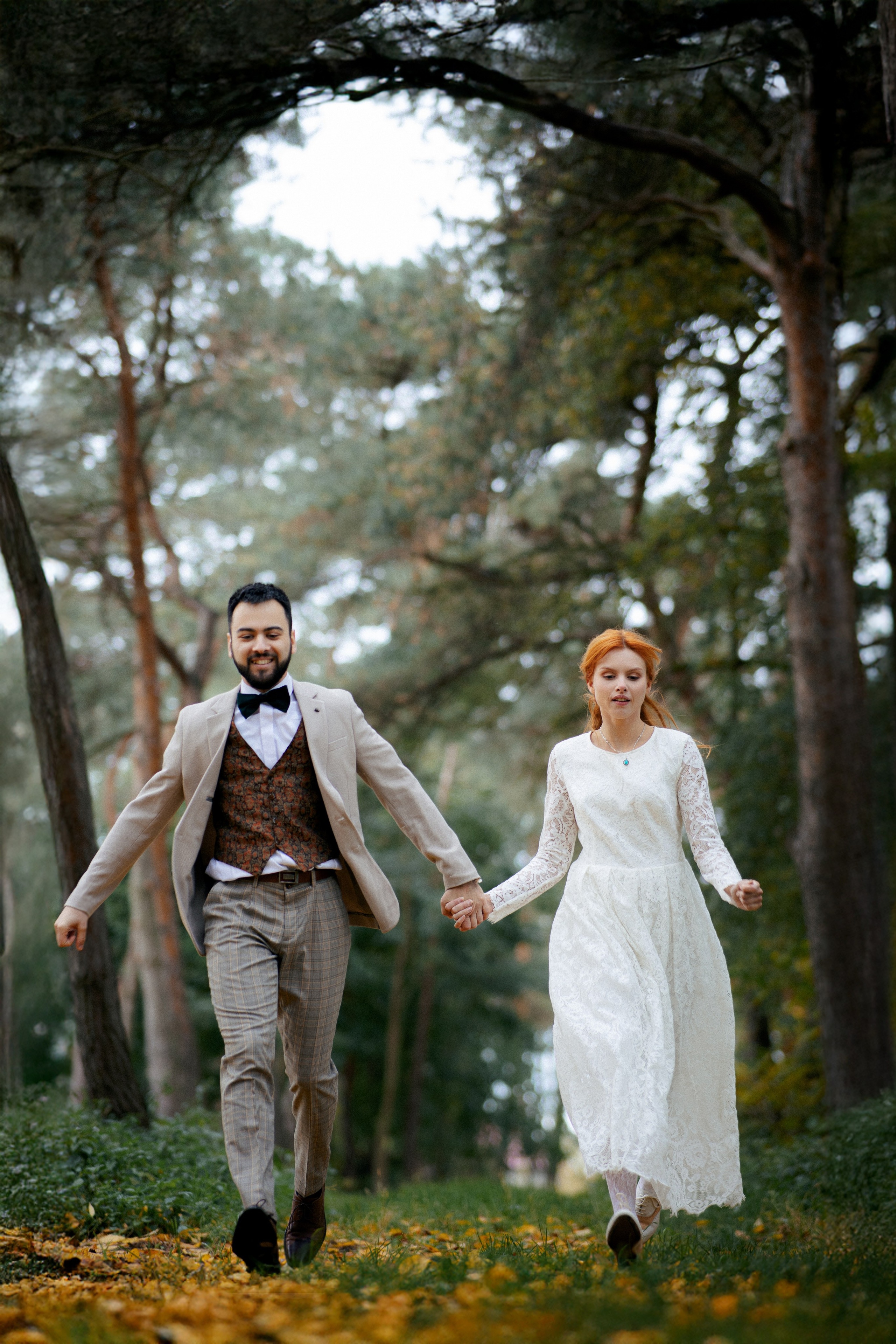 Ślubna sesja zdjęciowa w plenerze. Свадебный фотограф Варшава Лодзь Польша Елена Юцова