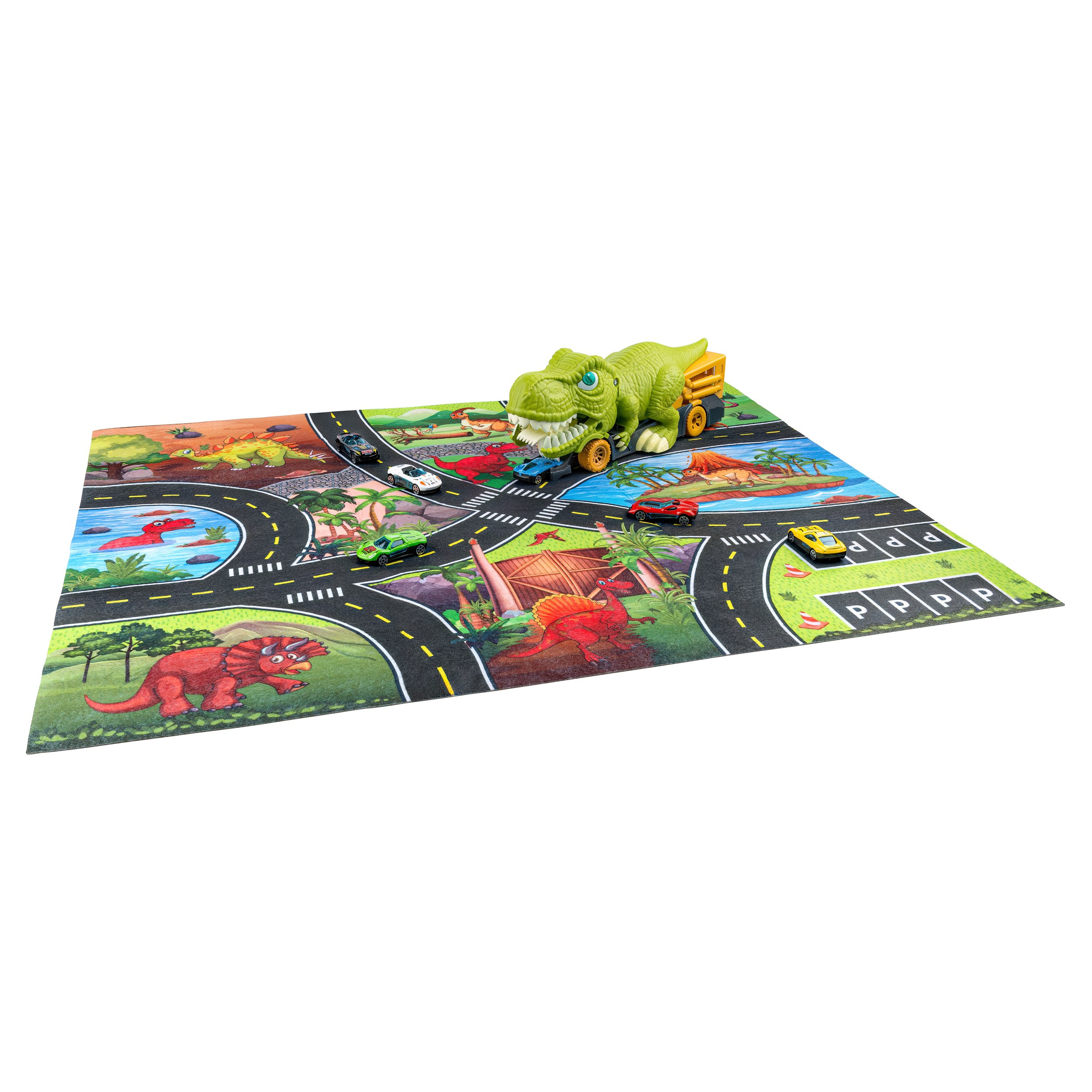 Детская игрушка с ковриком "Динозавр"