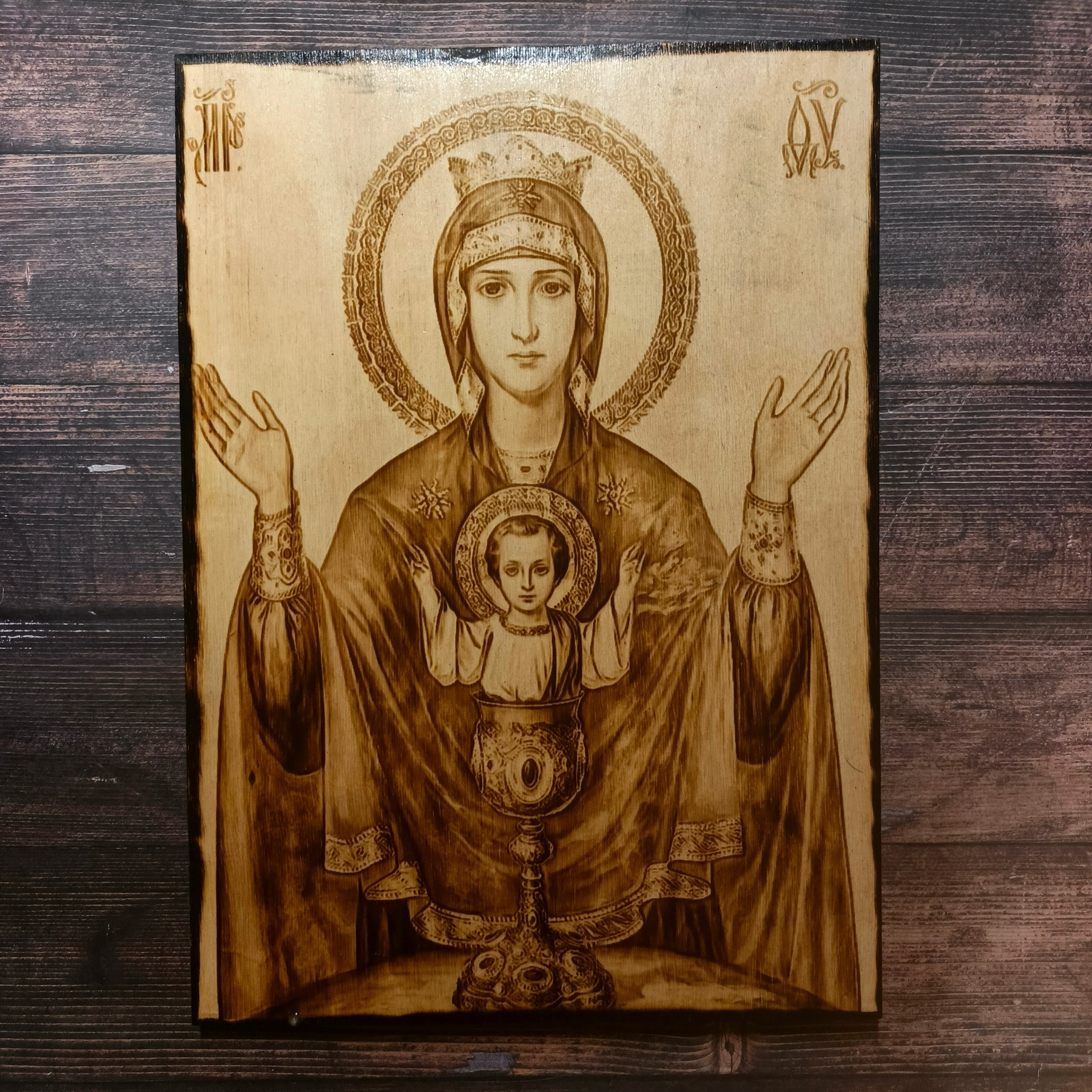 ИКОНЫ. Выжигания картин и портретов по фото