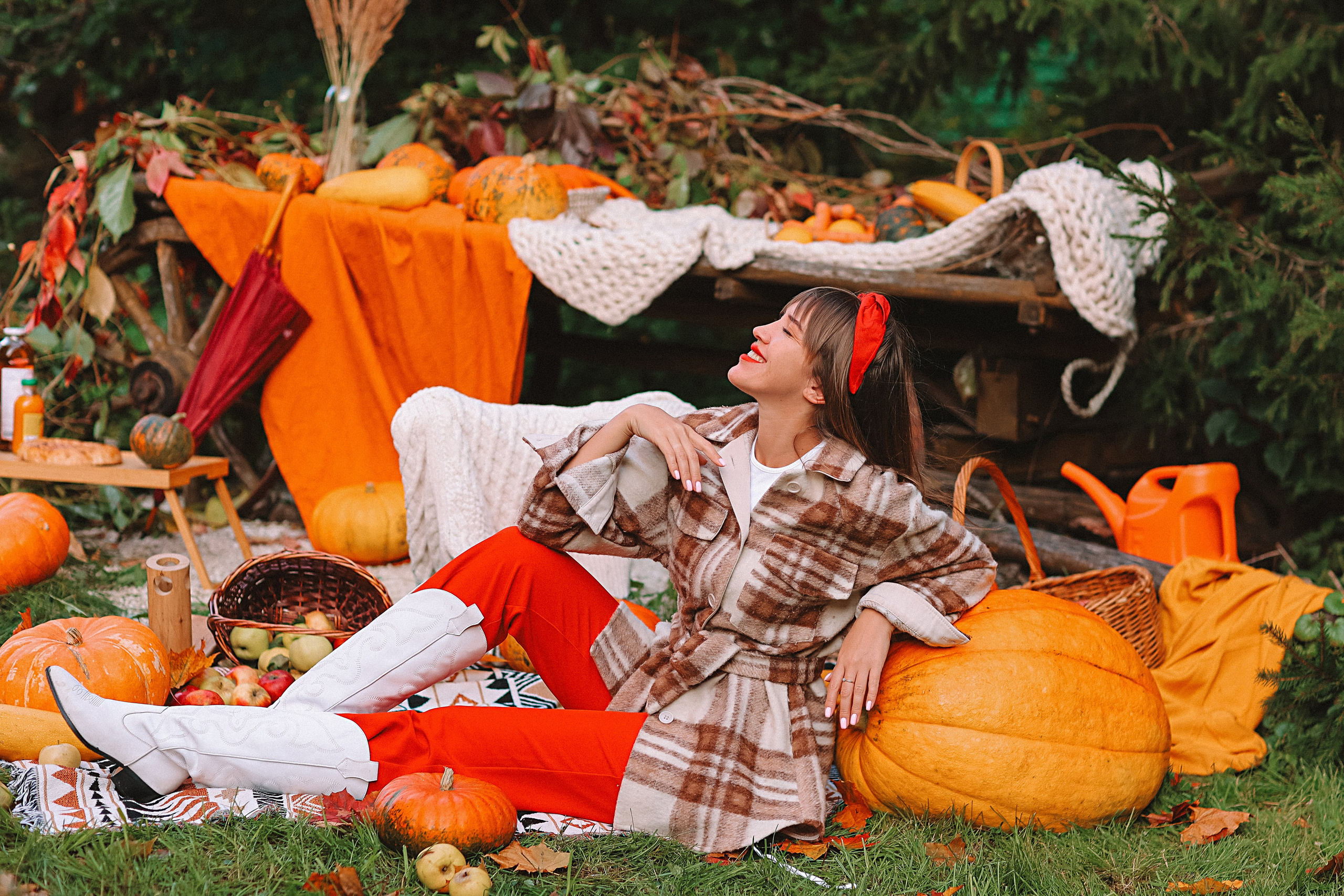 Тыквы. Семейный фотограф Тюмень, фотограф на роды Салмина Мария