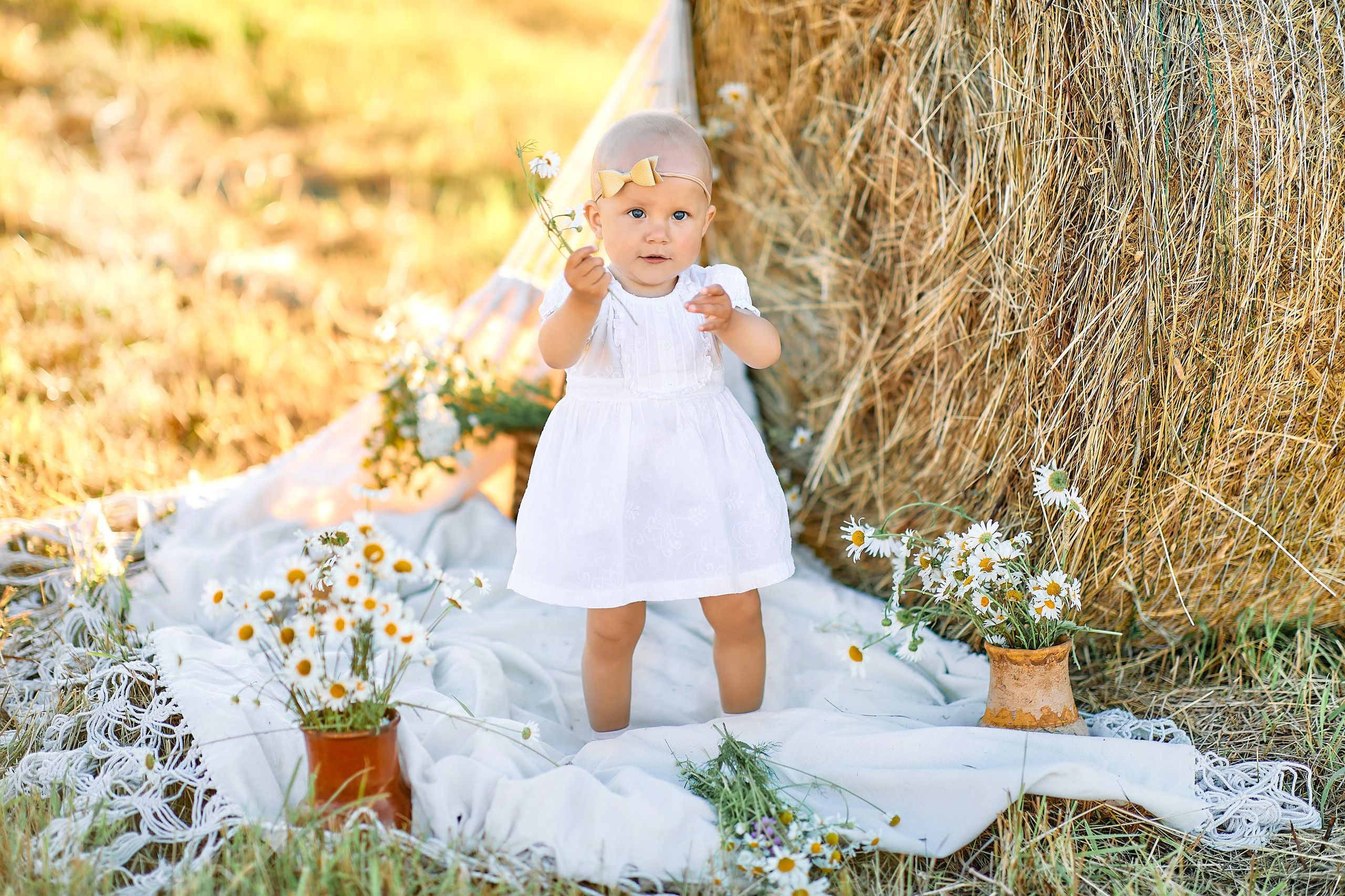 Сонечка в ромашках. Семейный и детский фотограф в Ярославле Юлия Галашина