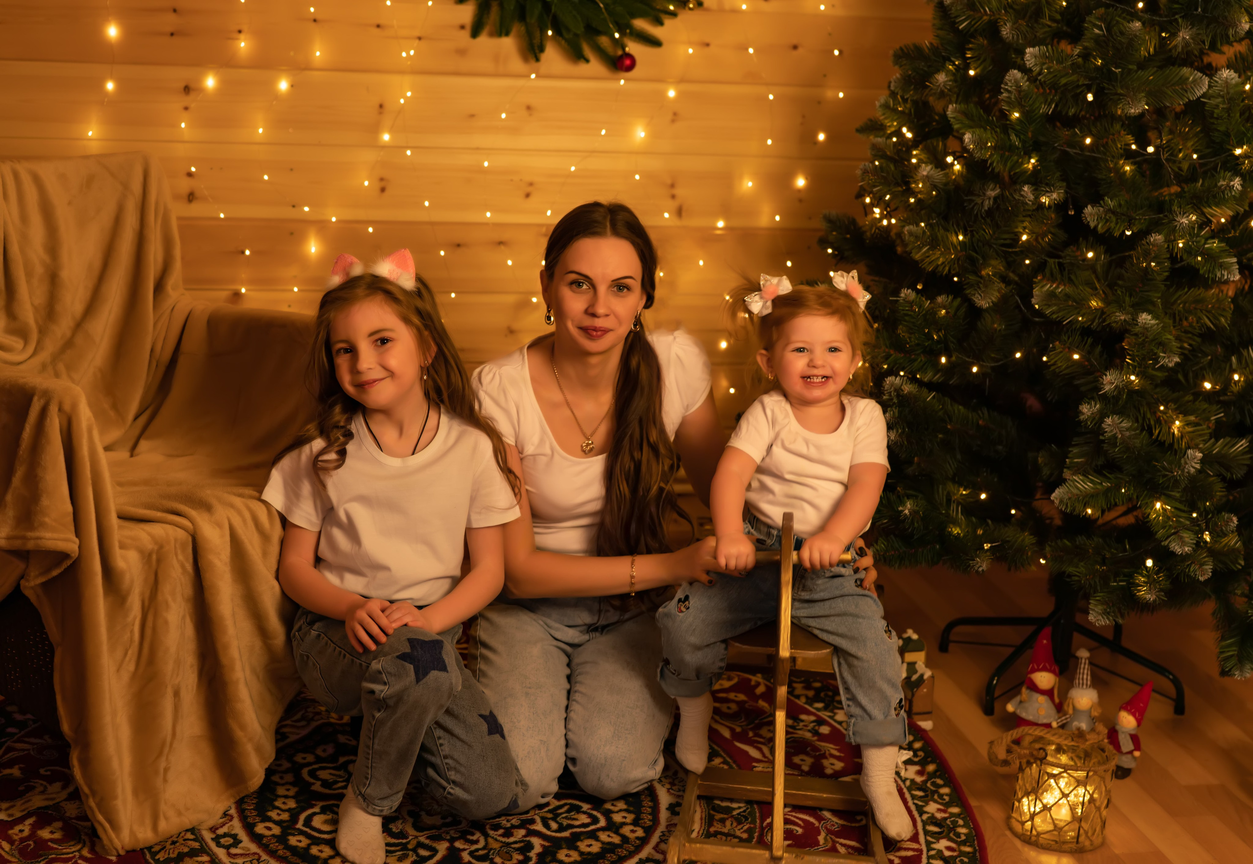 Новогодняя семейная съемка для Юлии. Семейный и детский фотограф Тула Ясногорск Тульская область Надежда Кукушкина