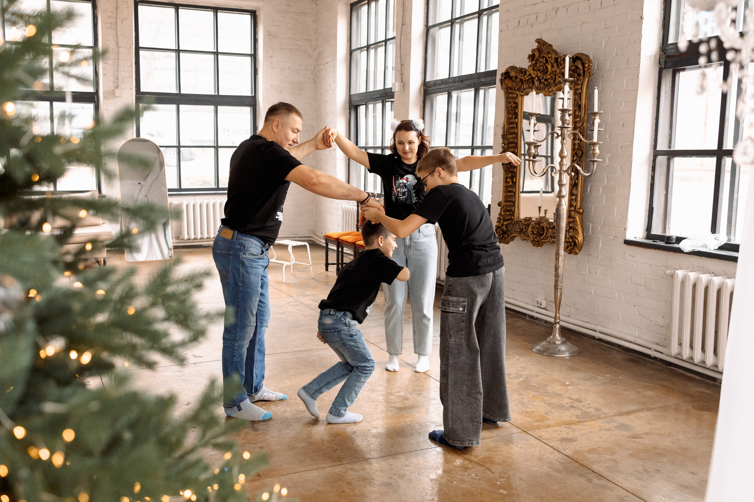 Веселая Новогодняя история. Семейный Фотограф в Москве Евгения Симоненко