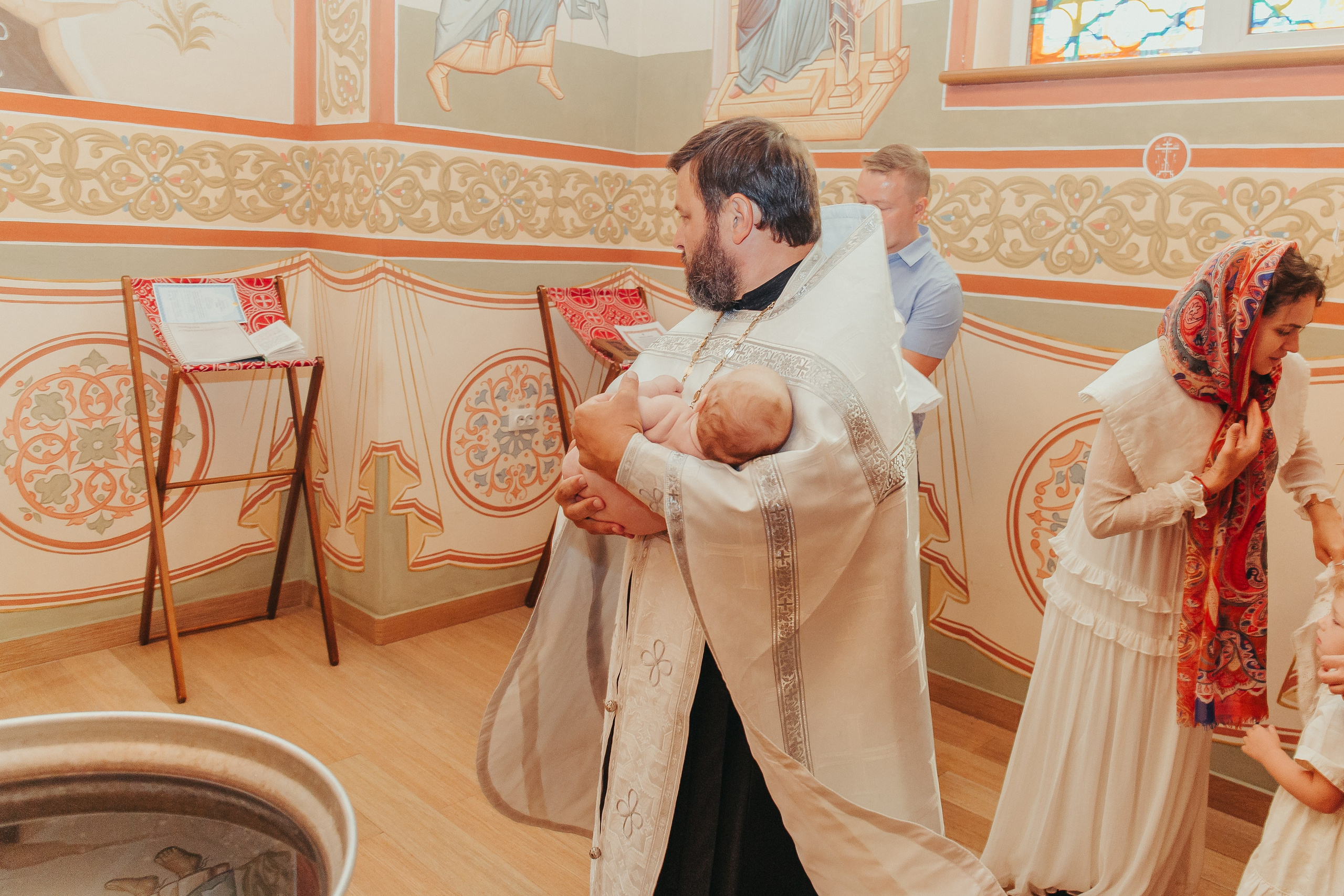 Крещение Маши в Черниговском Скиту. Фотограф новорожденных и детский в Сергиевом Посаде Кругликова Юлия