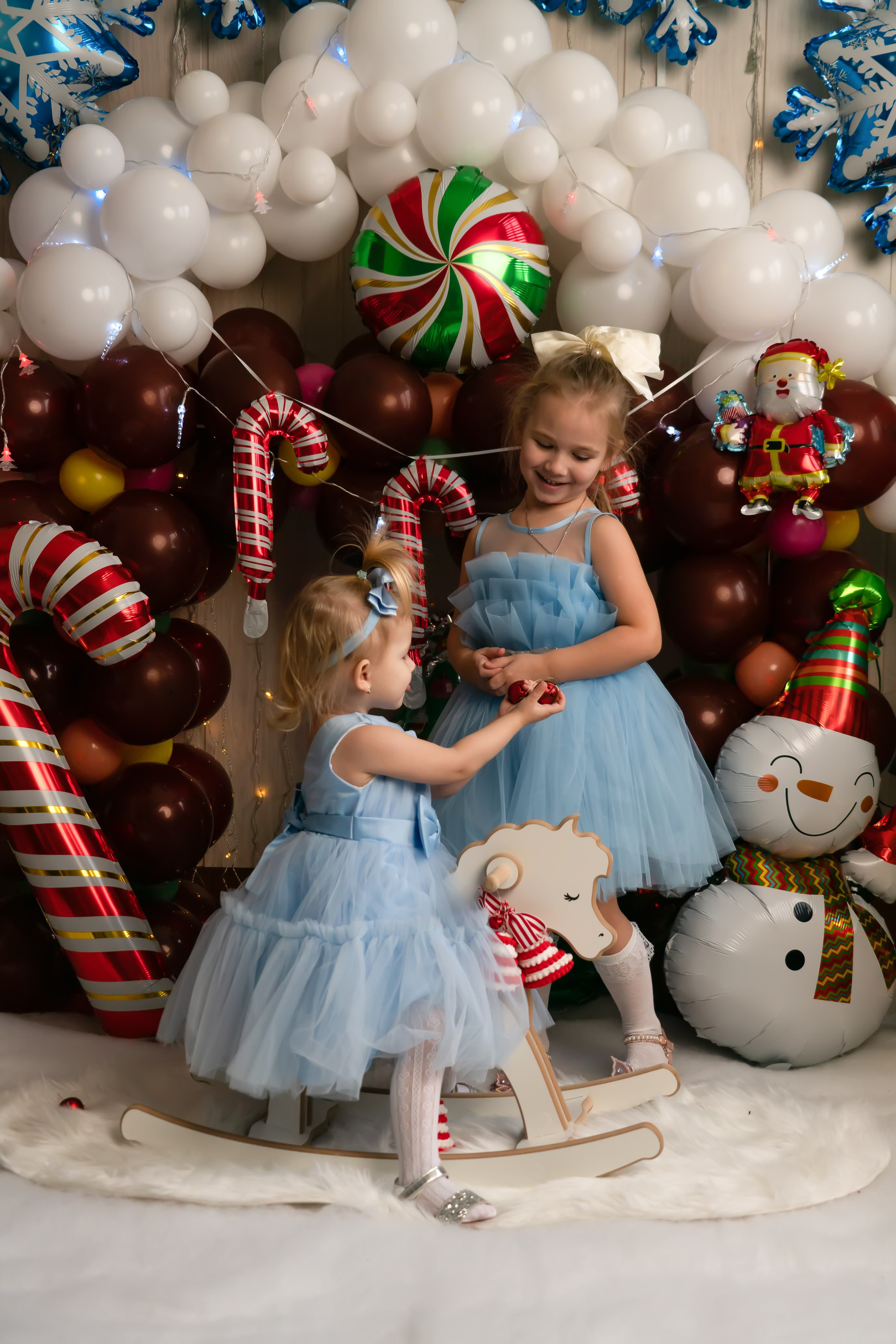 Бабушка и 2 сестренки- Новый год. Семейный и детский фотограф Тула Ясногорск Тульская область Надежда Кукушкина