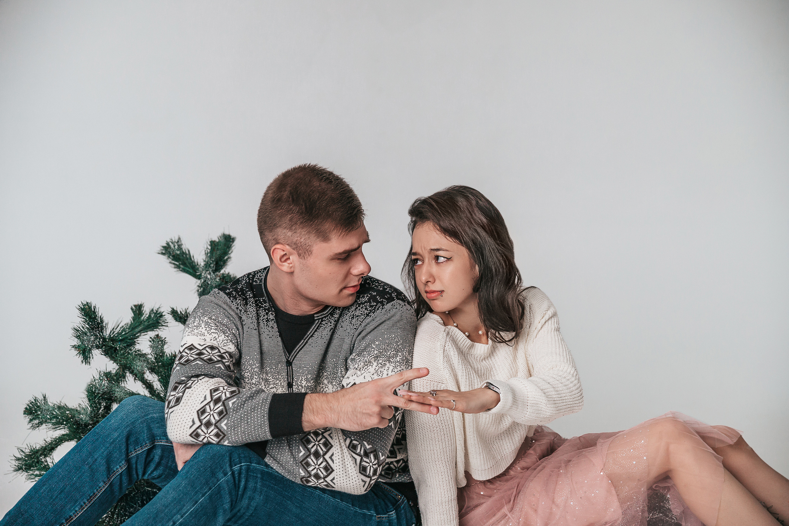 Новогодняя история Лавстори Даши и Антона. Детский и семейный фотограф в Красноярске Юлия Бирюкова