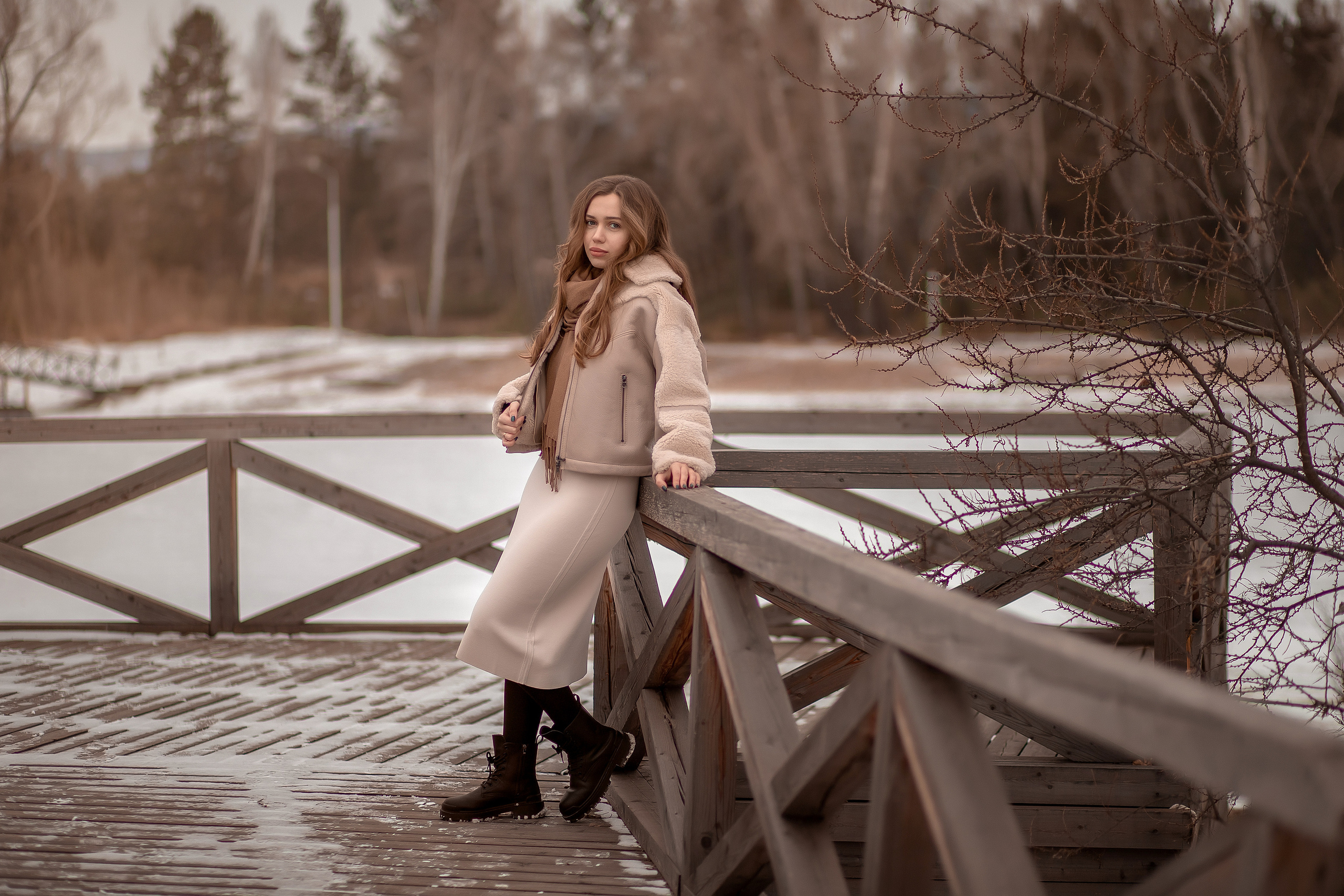 Теплая зима — фотопрогулка с Региной. Детский и семейный фотограф в Красноярске Юлия Бирюкова