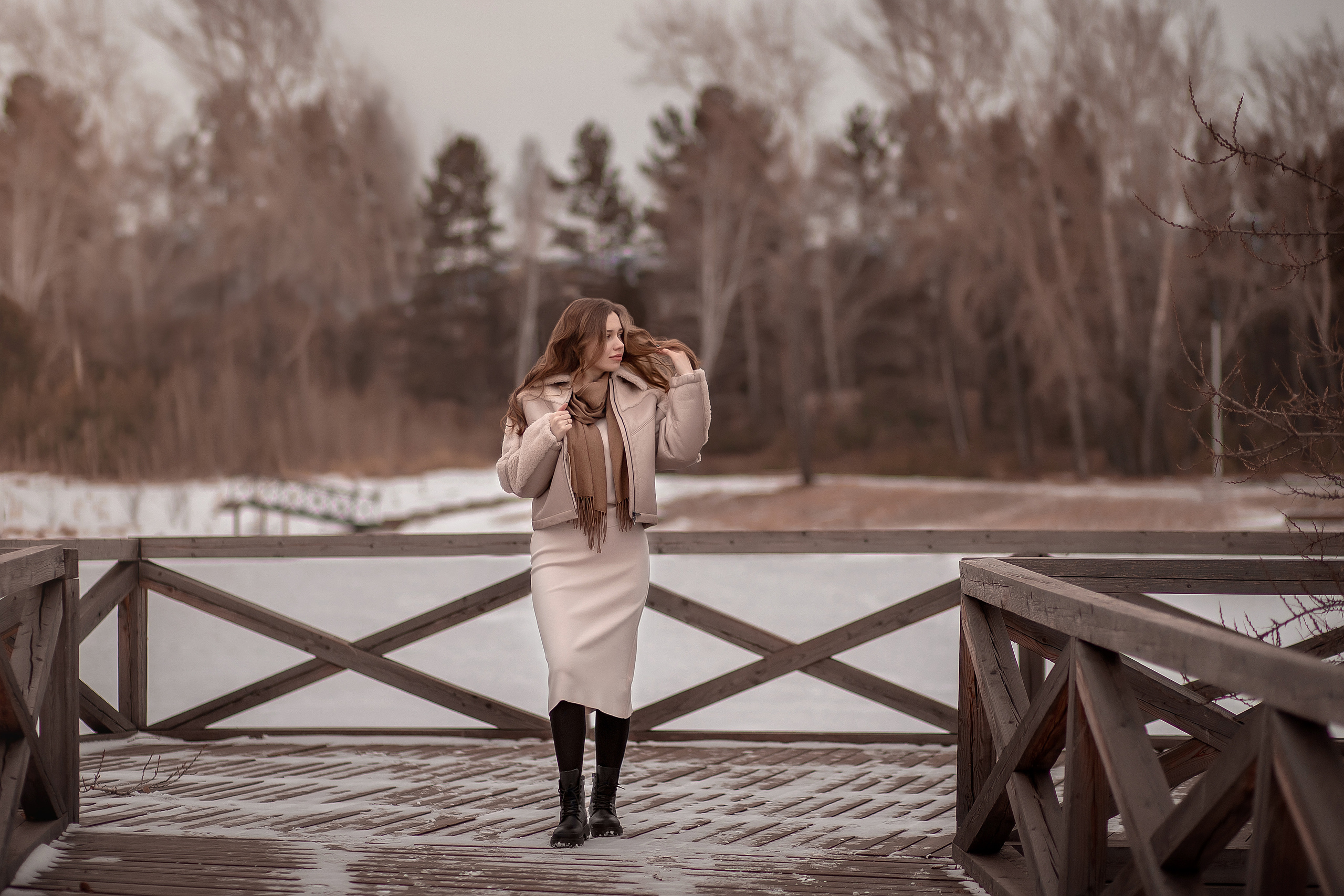 Теплая зима — фотопрогулка с Региной. Детский и семейный фотограф в Красноярске Юлия Бирюкова