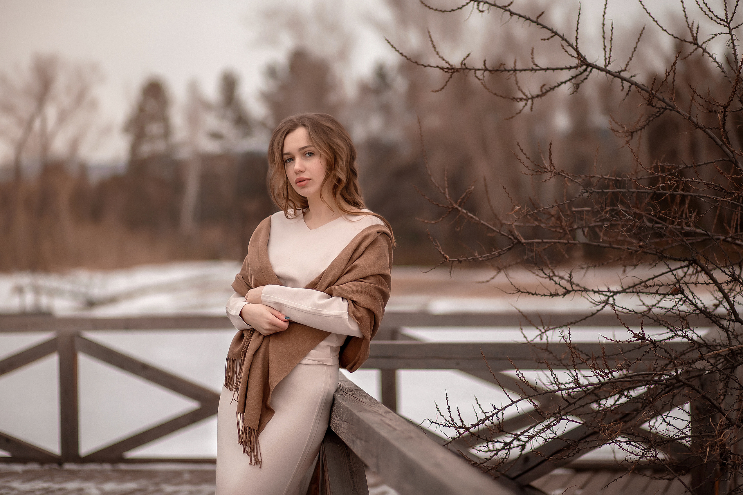 Теплая зима — фотопрогулка с Региной. Детский и семейный фотограф в Красноярске Юлия Бирюкова