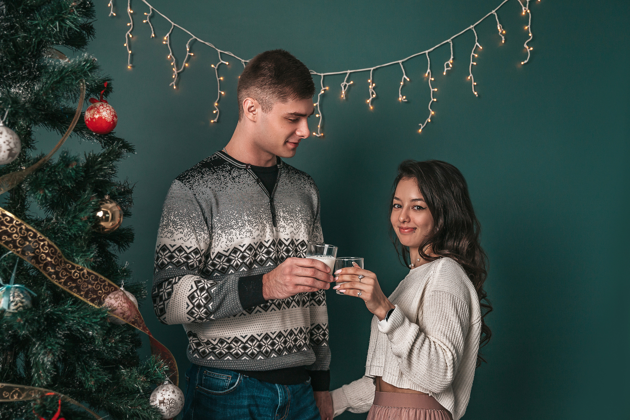 Новогодняя история Лавстори Даши и Антона. Детский и семейный фотограф в Красноярске Юлия Бирюкова