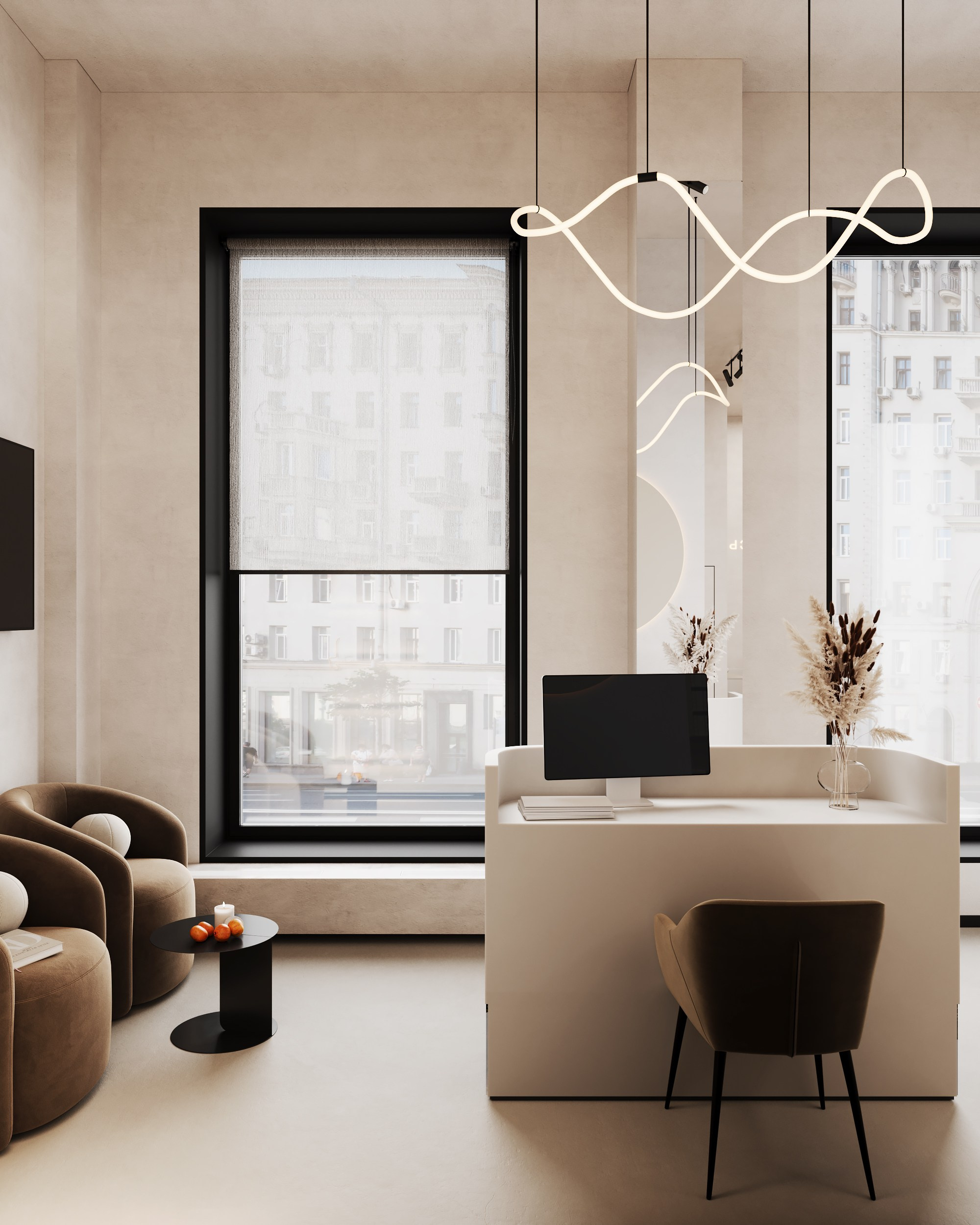 Beauty Salon Tatcher. Дизайн интерьера | 3D визуализация | Миланская Марина