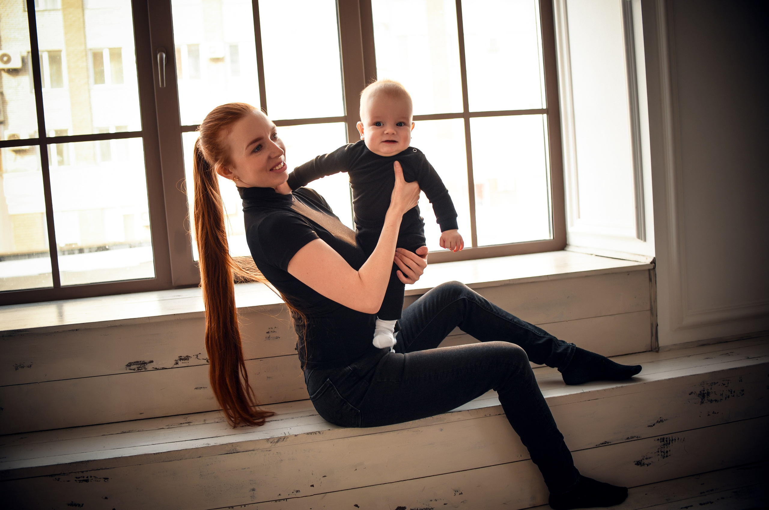 Семейная студийная фотосессия 3. Свадебный, семейный, детский, контент фотограф в Омске Максим Ильин