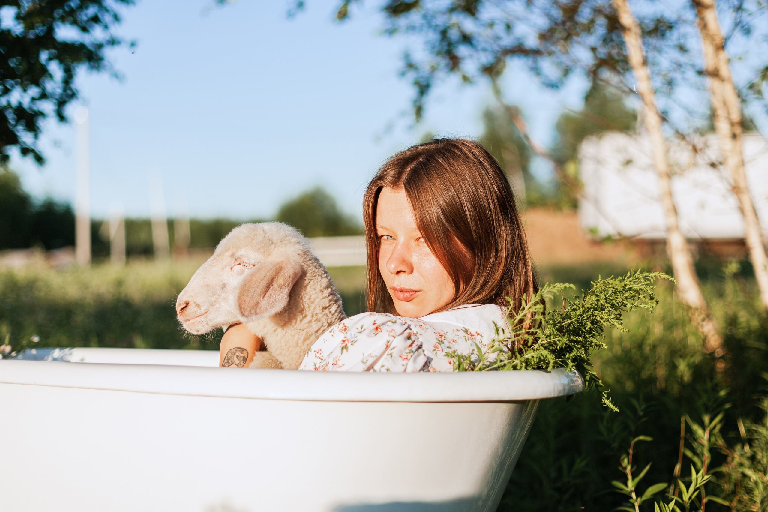 Ванна в поле. Фотограф-анималист Татьяна Степанова