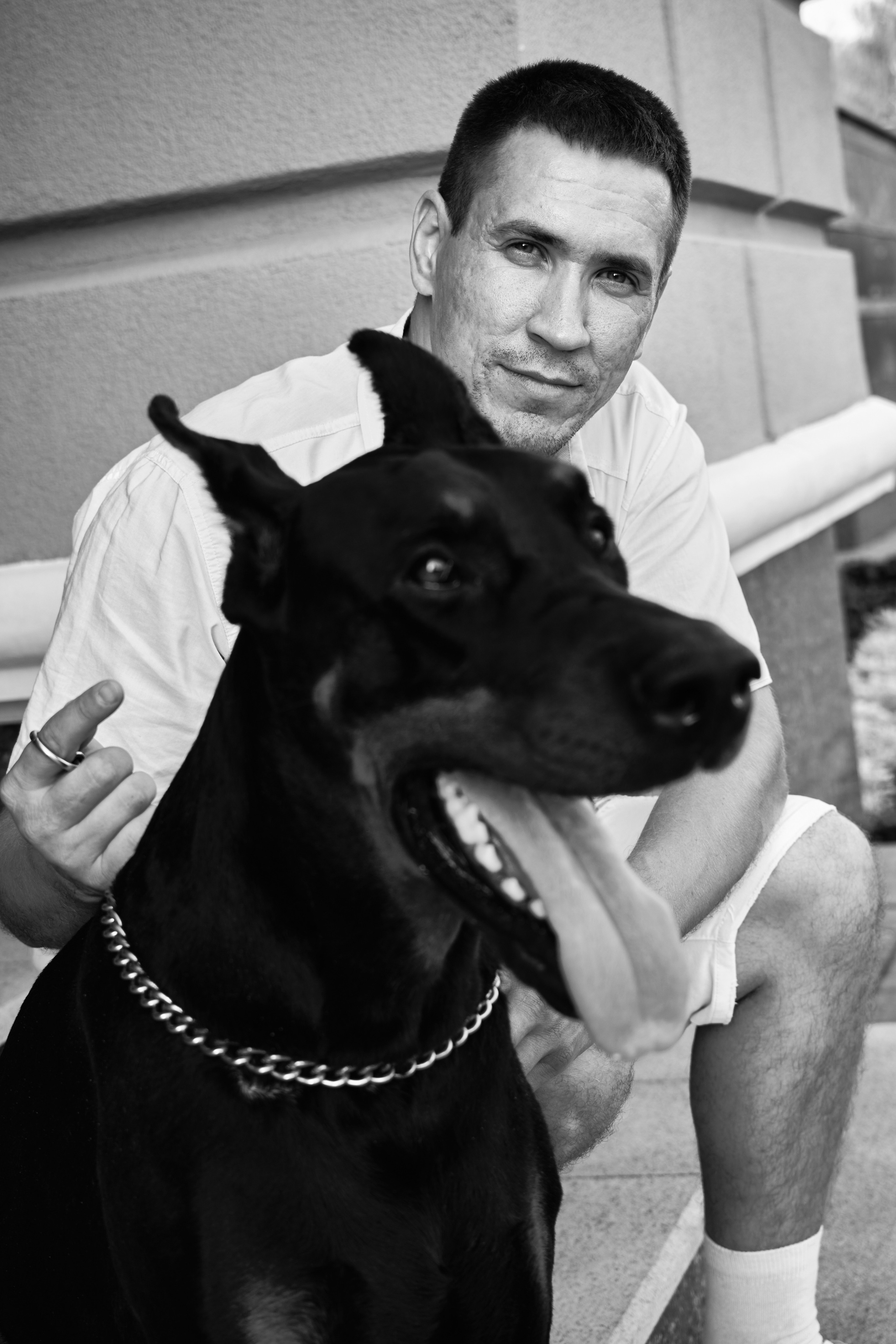 Мужской портрет с доберманом в Ижевске